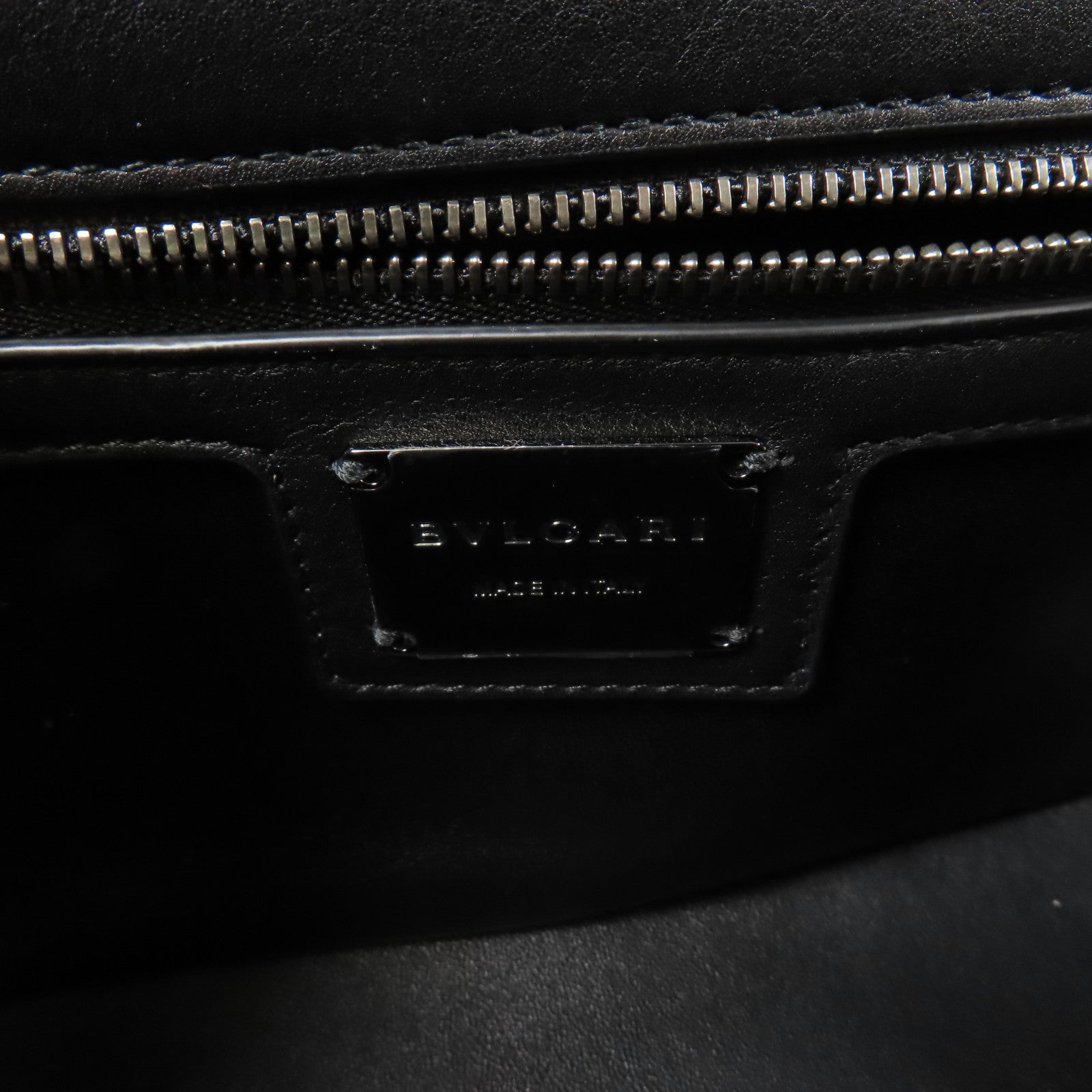 BVLGARI 【激減優惠】羊皮皮革Chain Shoulder銀扣鏈帶手挽肩背兩用袋