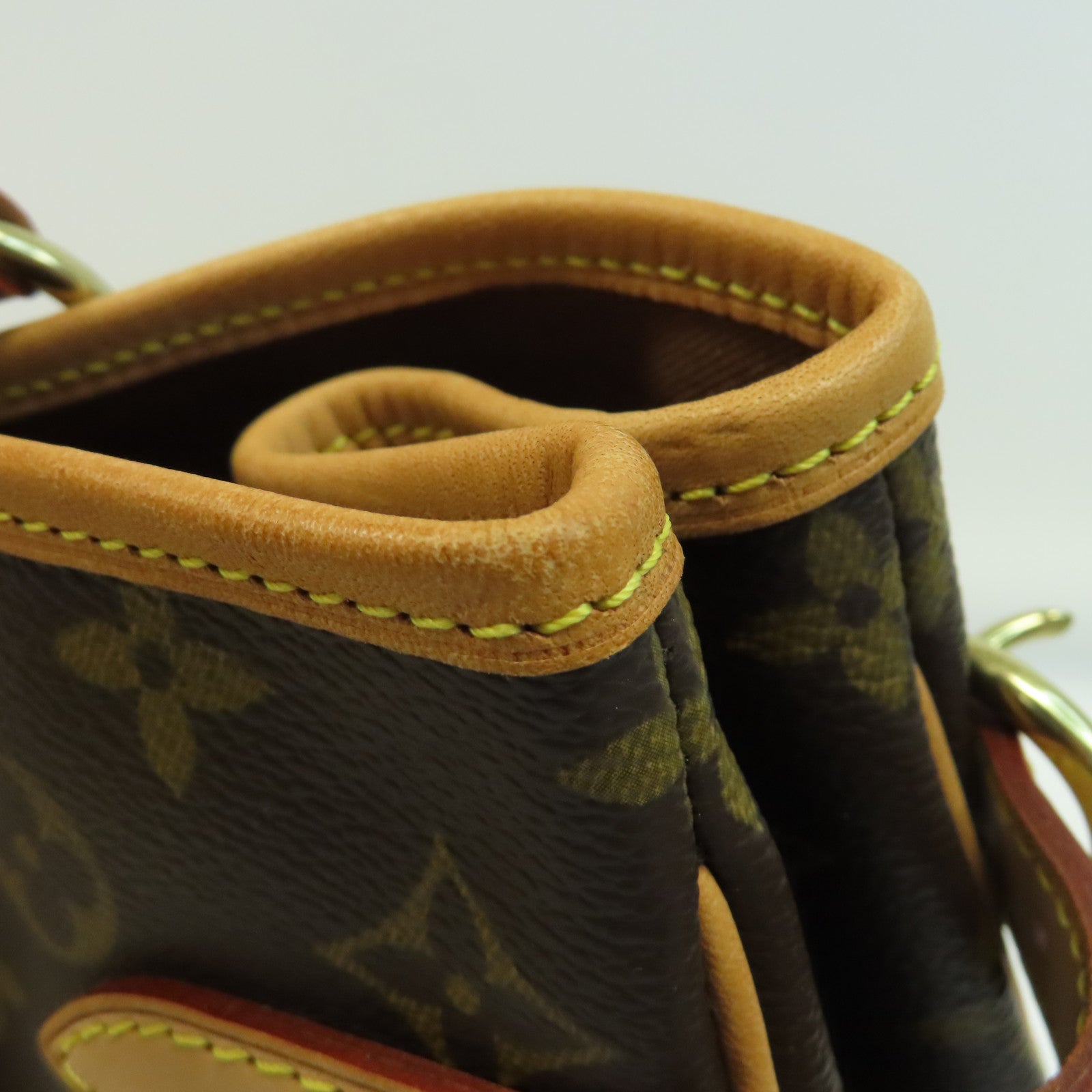 LOUIS VUITTON Monogram Batignolles Horizontal金扣肩背袋棕色