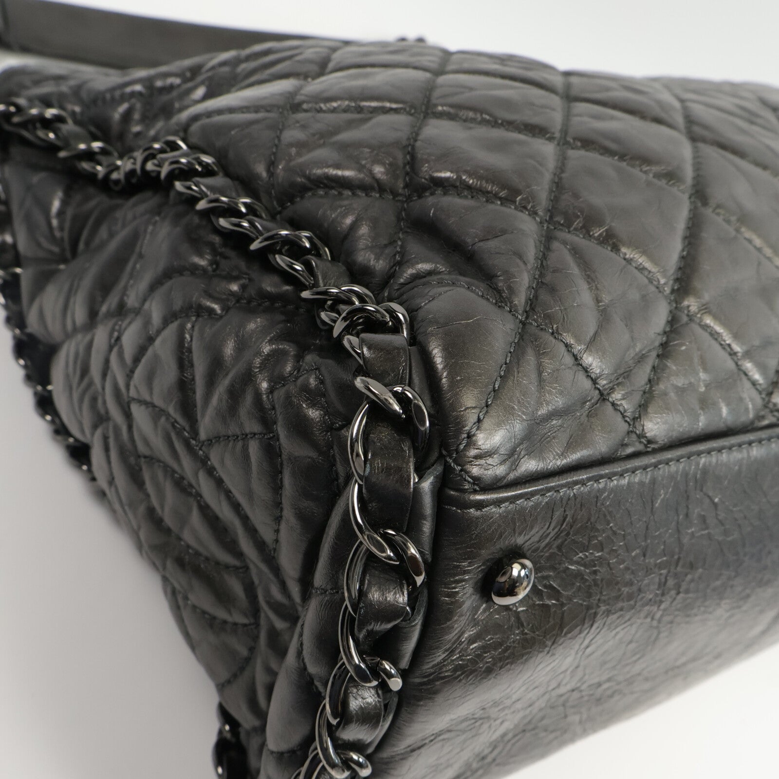 CHANEL 牛皮皮革Shoulder Bag鏈帶肩背袋