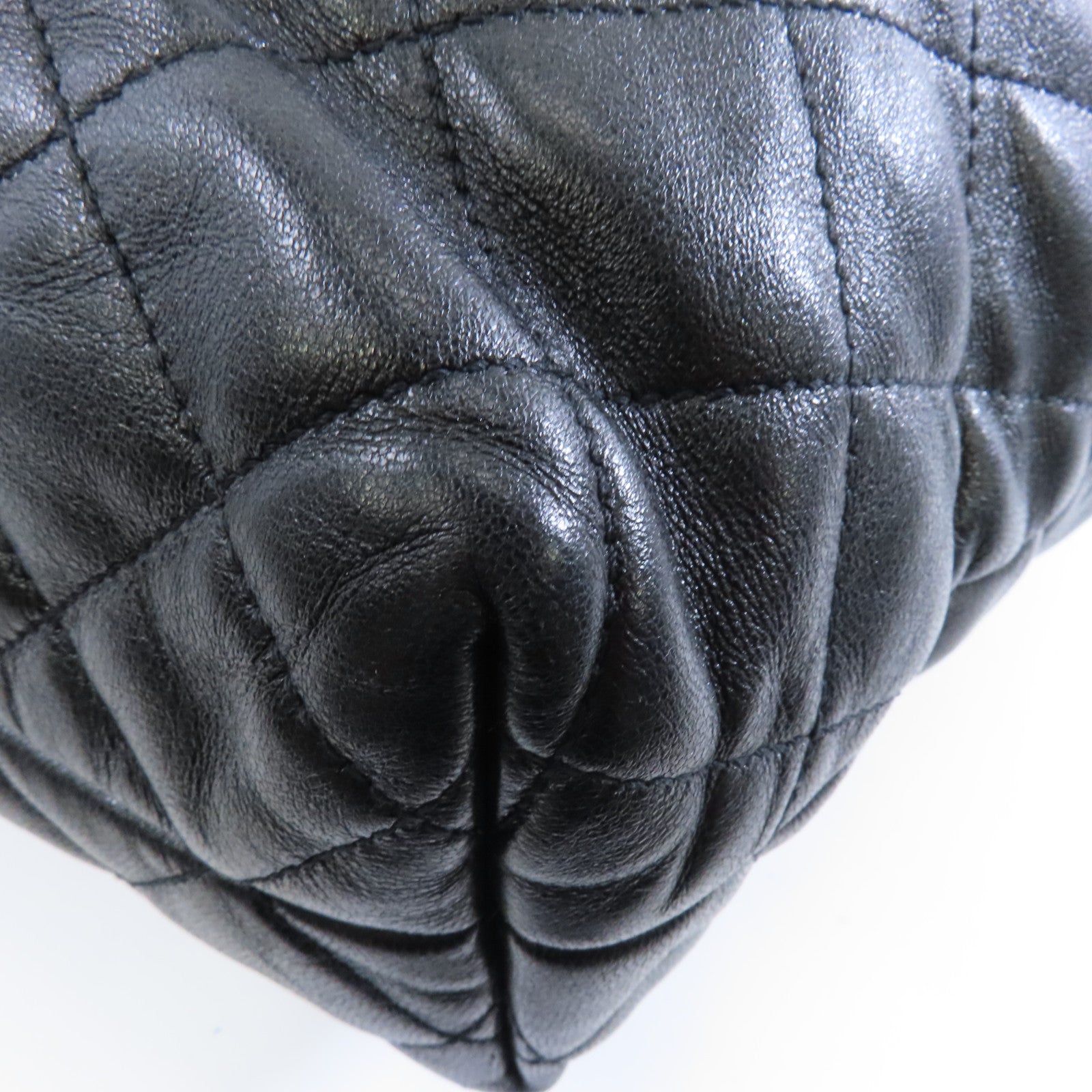SAINT LAURENT 羊皮皮革Icare Maxi Shopping Bag金扣手挽袋黑色