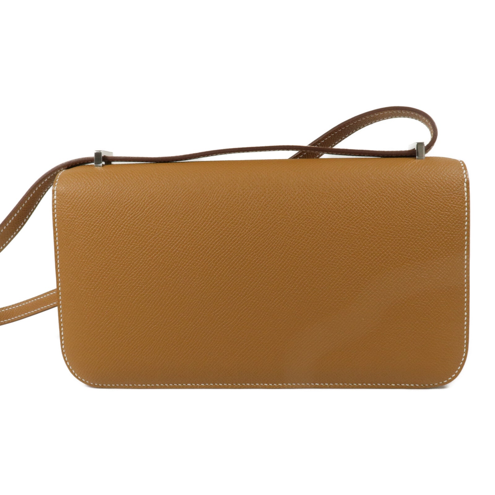 HERMES Epsom皮革Constance Elan肩背袋Gold