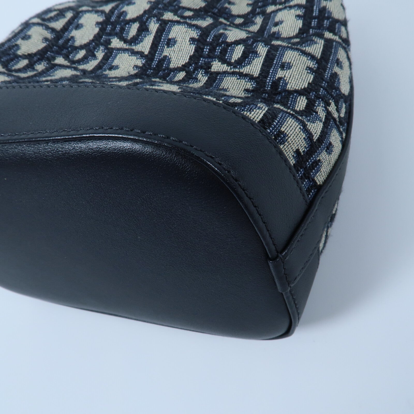 Dior 帆布Mini Oblique Bucket Bag鏈帶肩背袋
