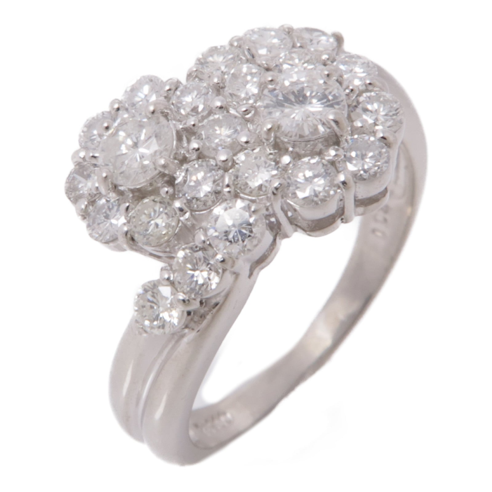 JEWELRY 【激減優惠】JEWELRY PT900鉑金/鑽石Diamond Ring戒指US#5.75