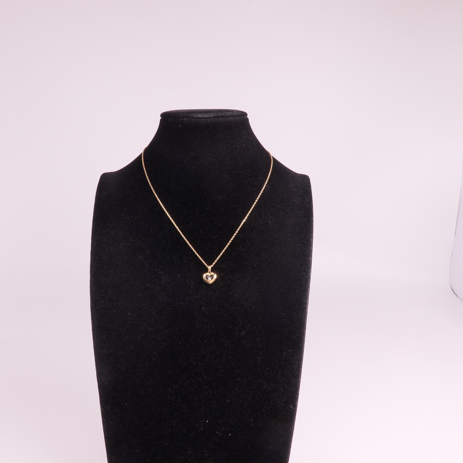 Chopard 18K玫瑰金Happy Diamonds Necklace鑽石項鍊