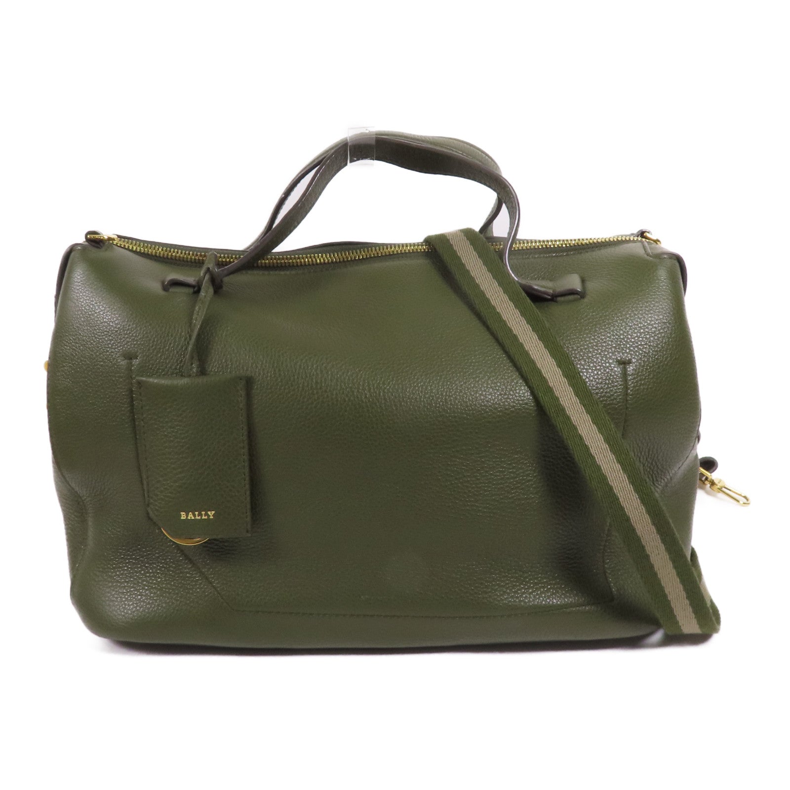 BALLY 牛皮皮革2 Way Shoulder金扣手挽肩背兩用袋