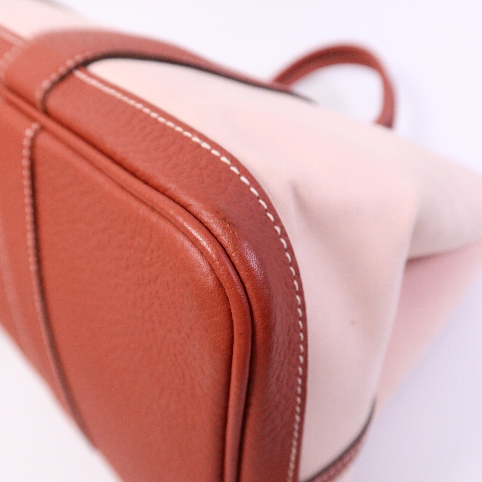 HERMES Canvas Garden Party PM手挽袋Rose Sakura/Rouge Du