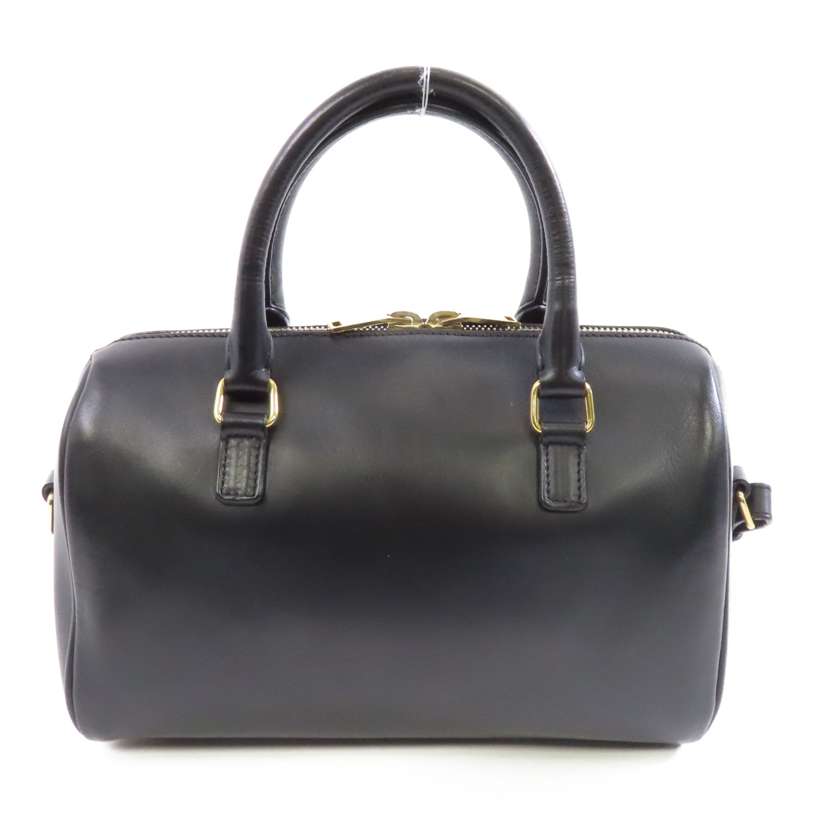 SAINT LAURENT 牛皮皮革2way Shoulder Bag金扣手挽肩背兩用袋黑色