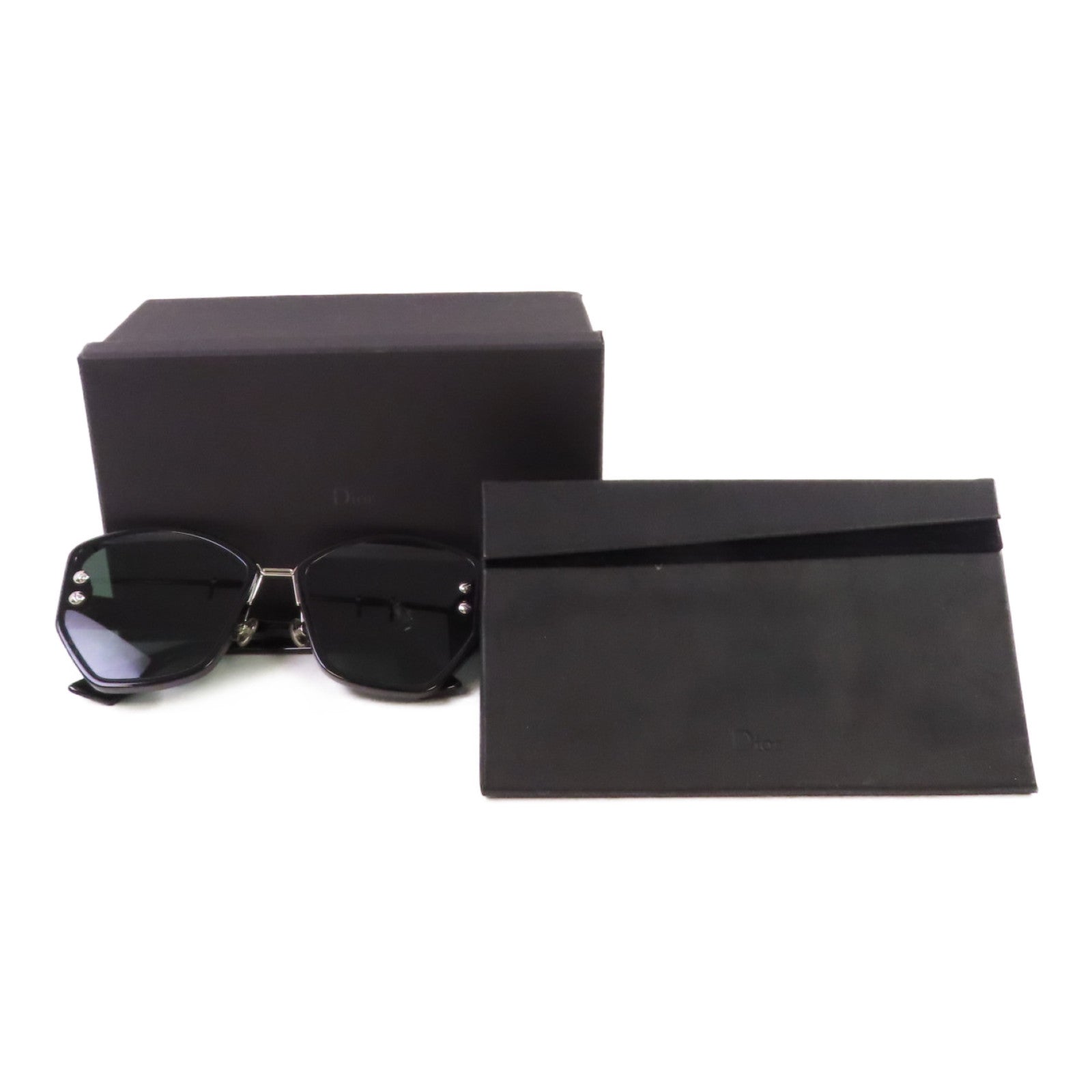 Dior 【激減優惠】PVC Sunglass銀扣太陽眼鏡黑色