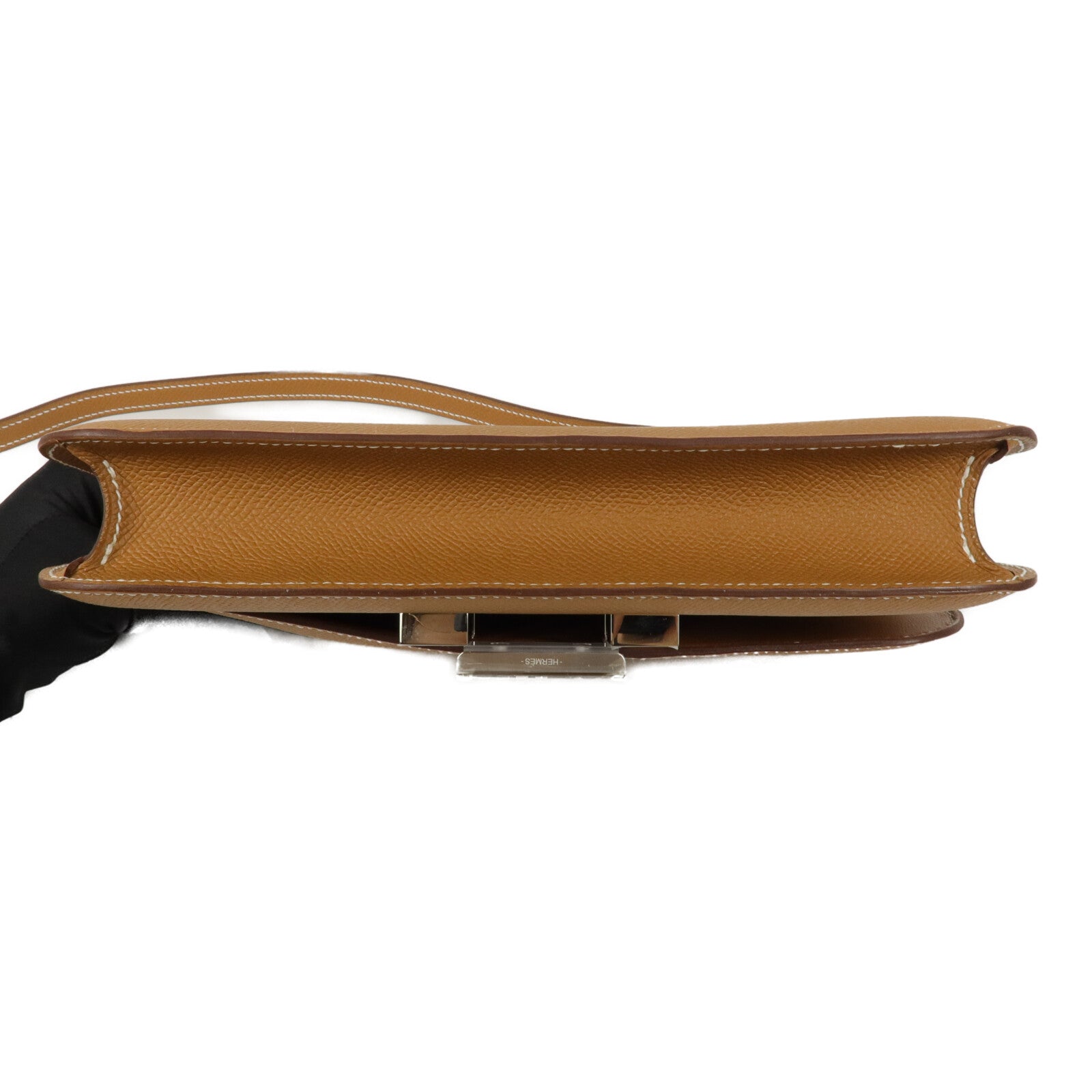 HERMES Epsom皮革Constance Elan肩背袋Gold