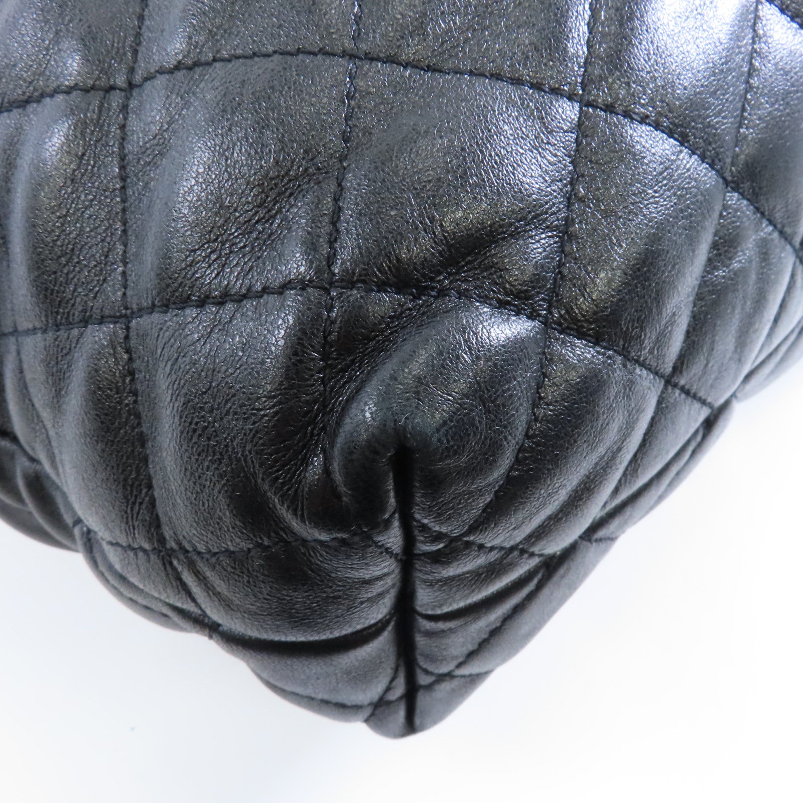 SAINT LAURENT 羊皮皮革Icare Maxi Shopping Bag金扣手挽袋黑色