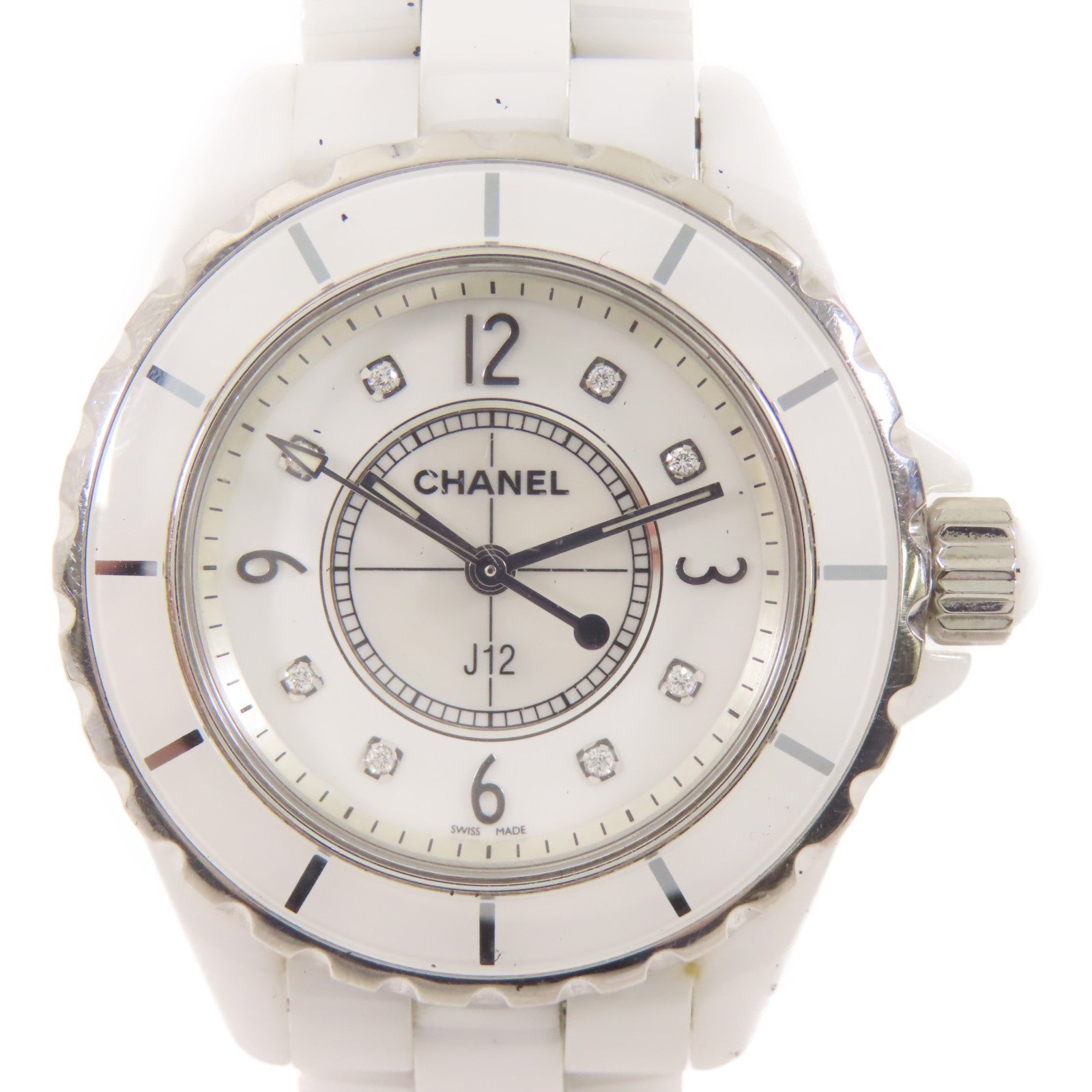 CHANEL J12 33mm陶瓷手錶石英機芯白色
