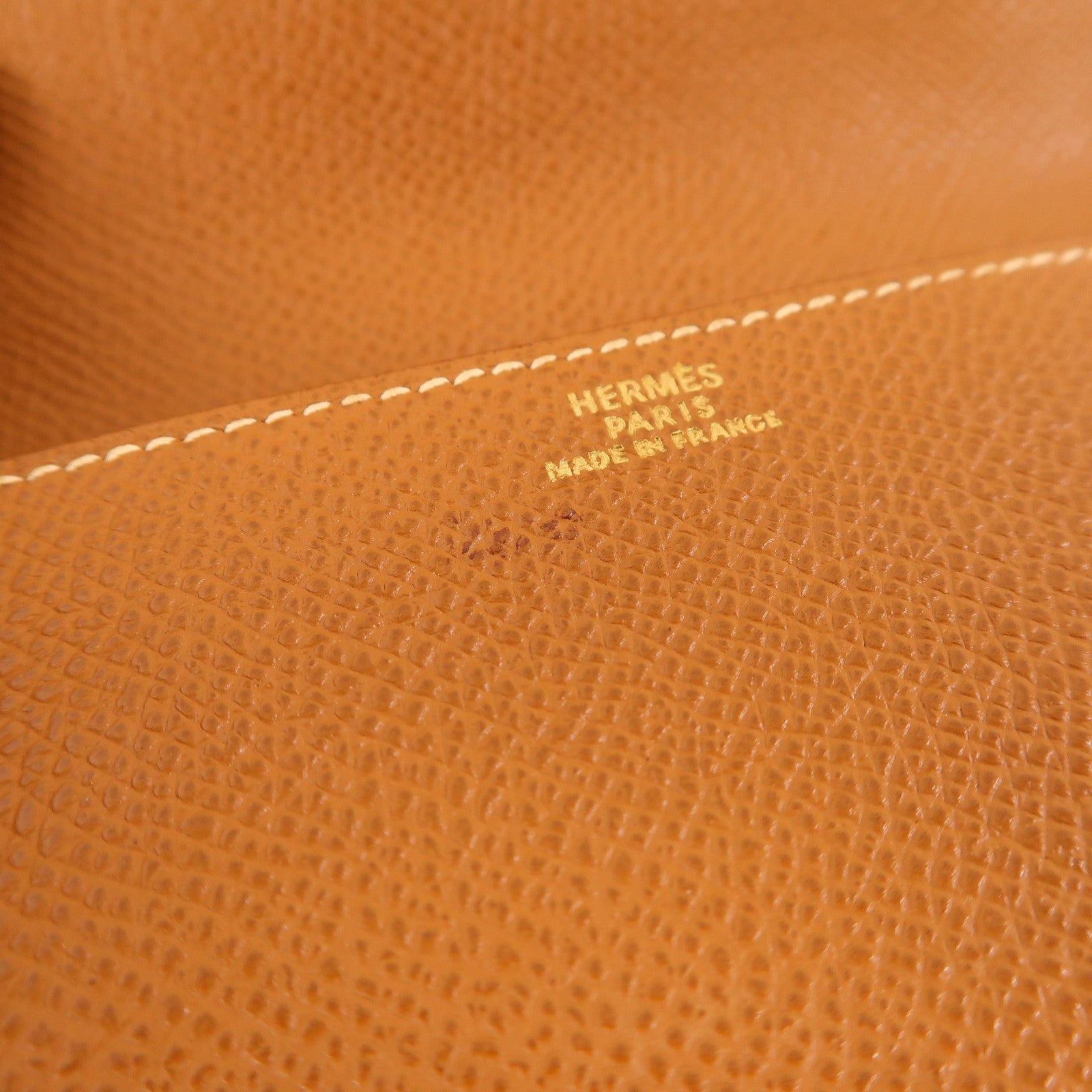 HERMES Epsom皮革Belt/Waist/Body Bag金扣腰包Gold