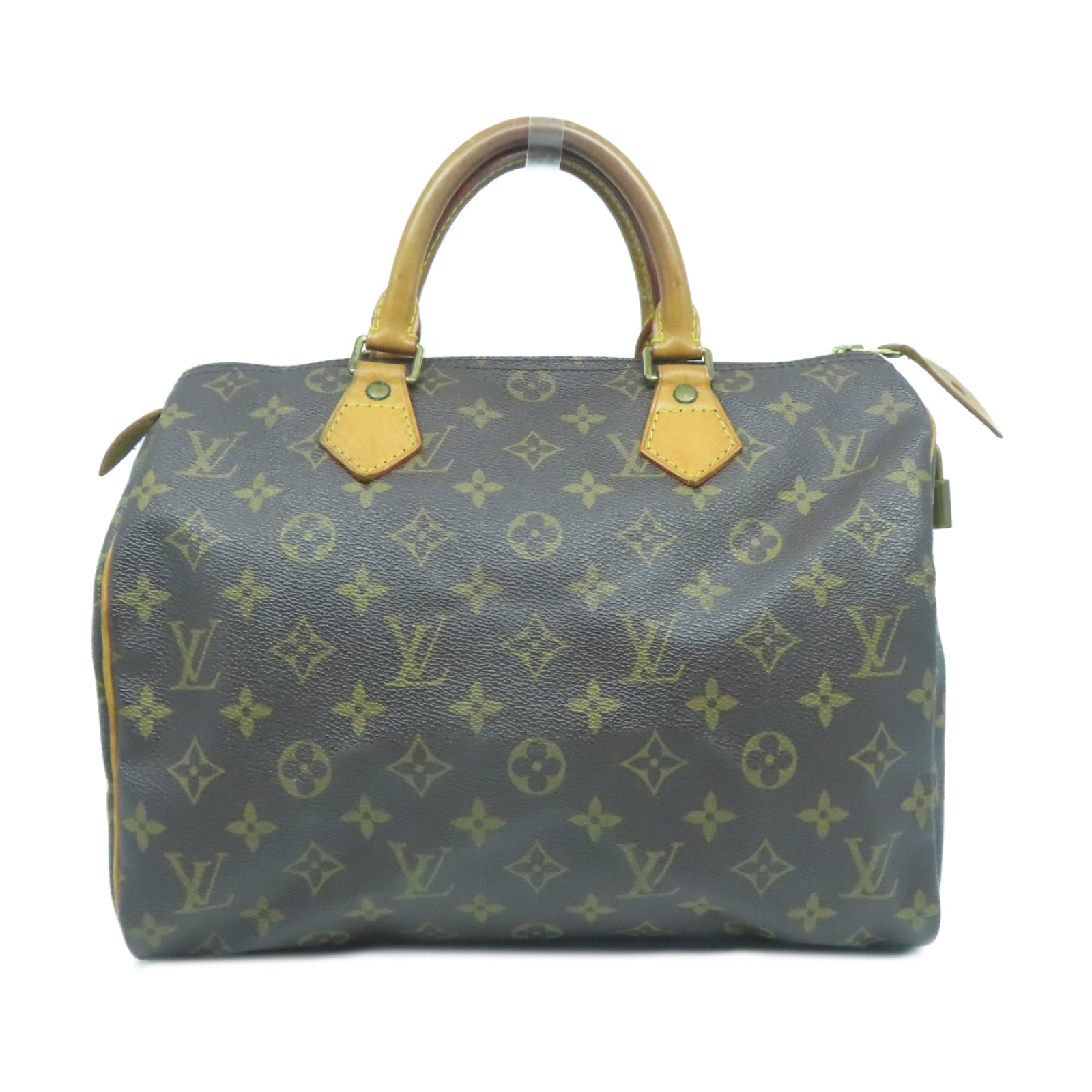 LOUIS VUITTON 【激減優惠】Monogram Speedy 30金扣手挽袋啡色