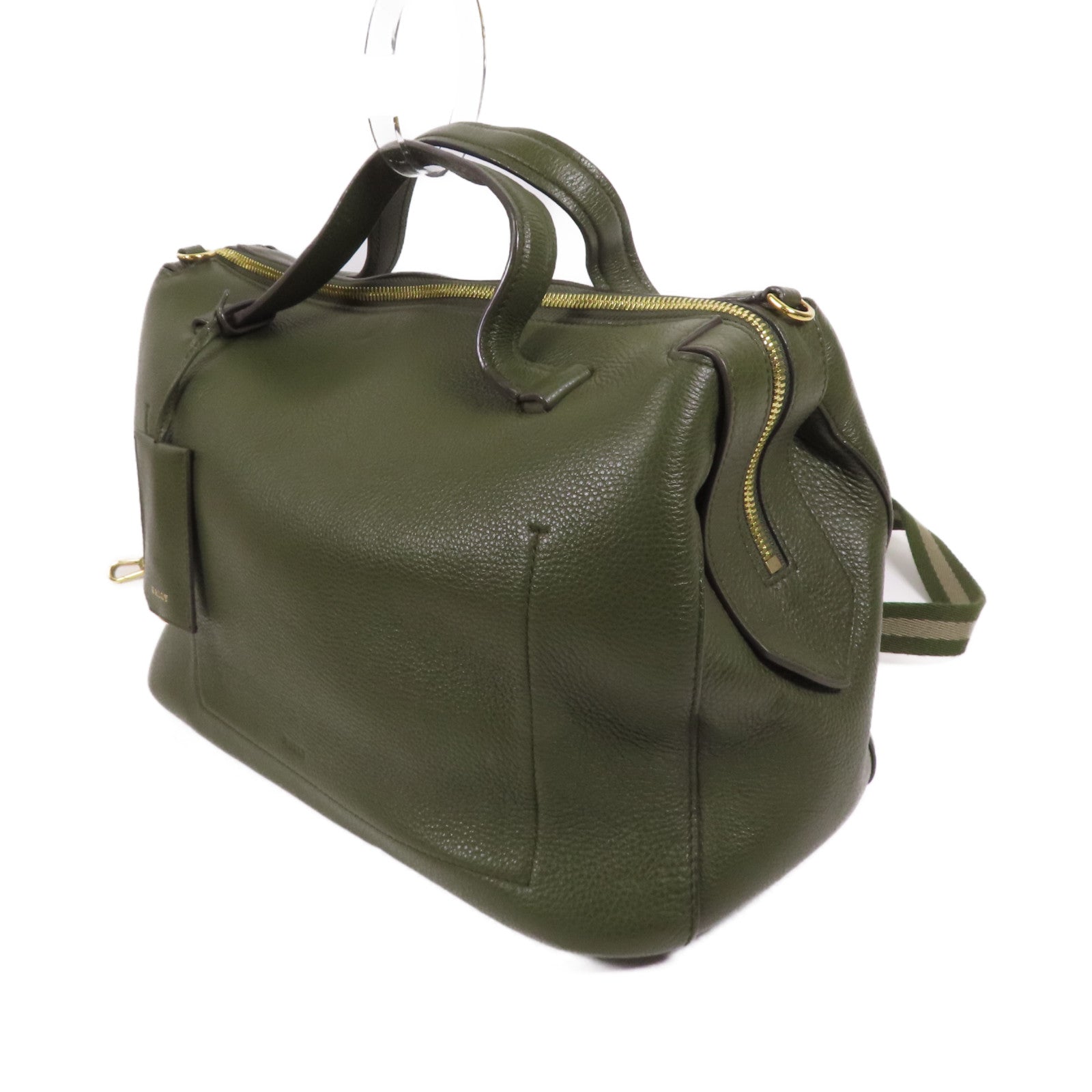 BALLY 牛皮皮革2 Way Shoulder金扣手挽肩背兩用袋