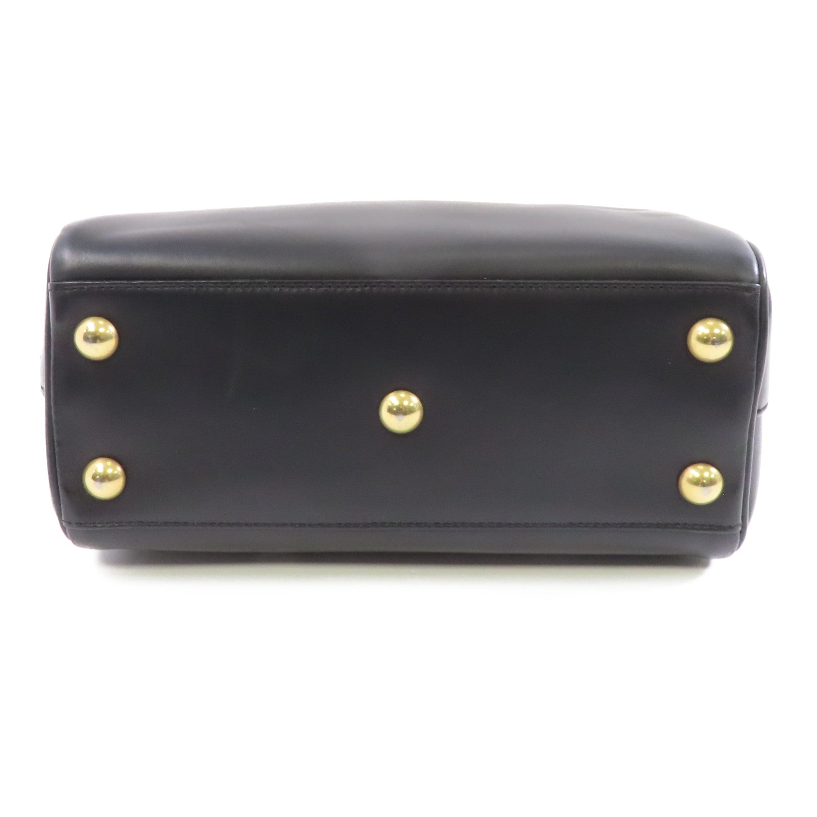SAINT LAURENT 牛皮皮革2way Shoulder Bag金扣手挽肩背兩用袋黑色