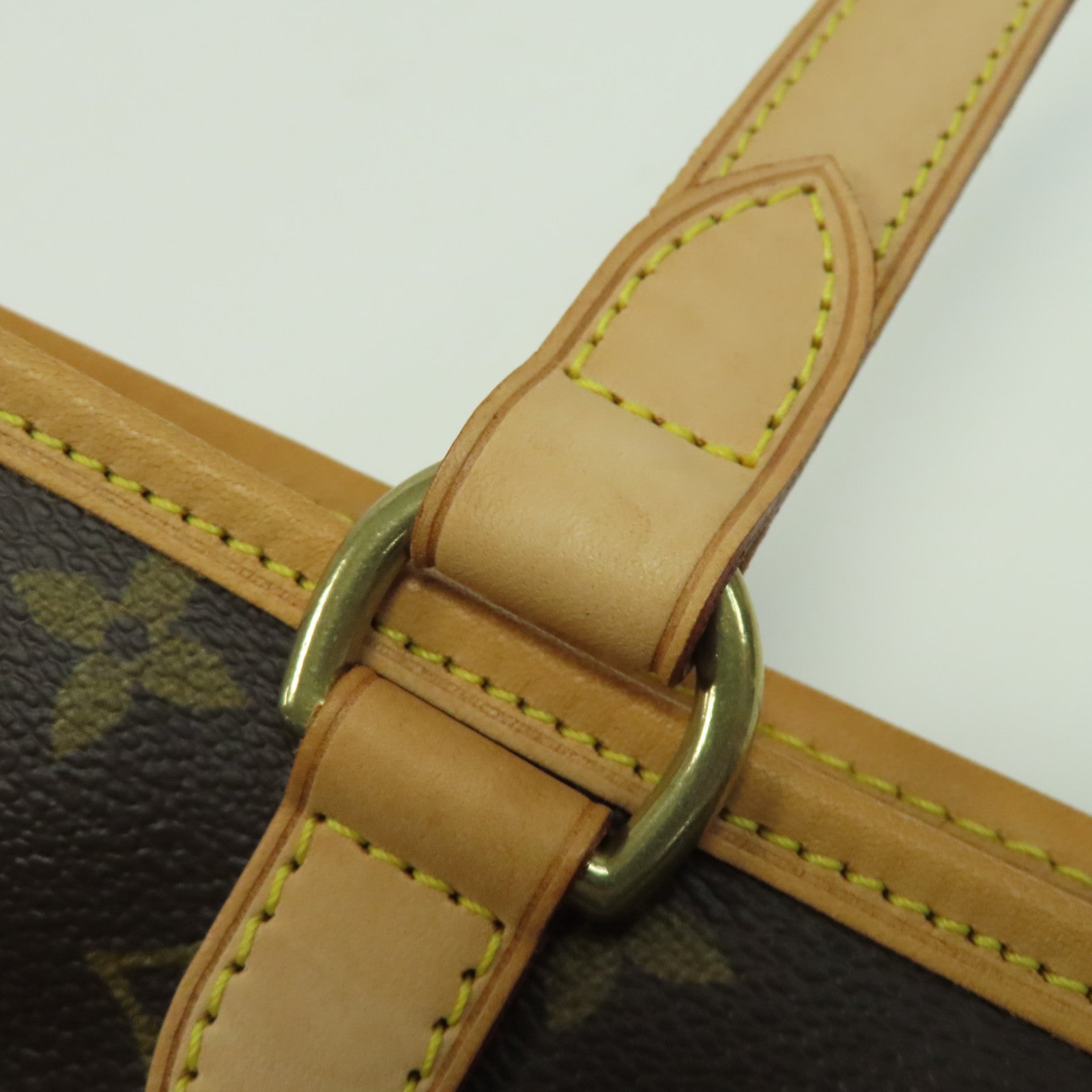 LOUIS VUITTON Monogram Batignolles Horizontal金扣肩背袋棕色