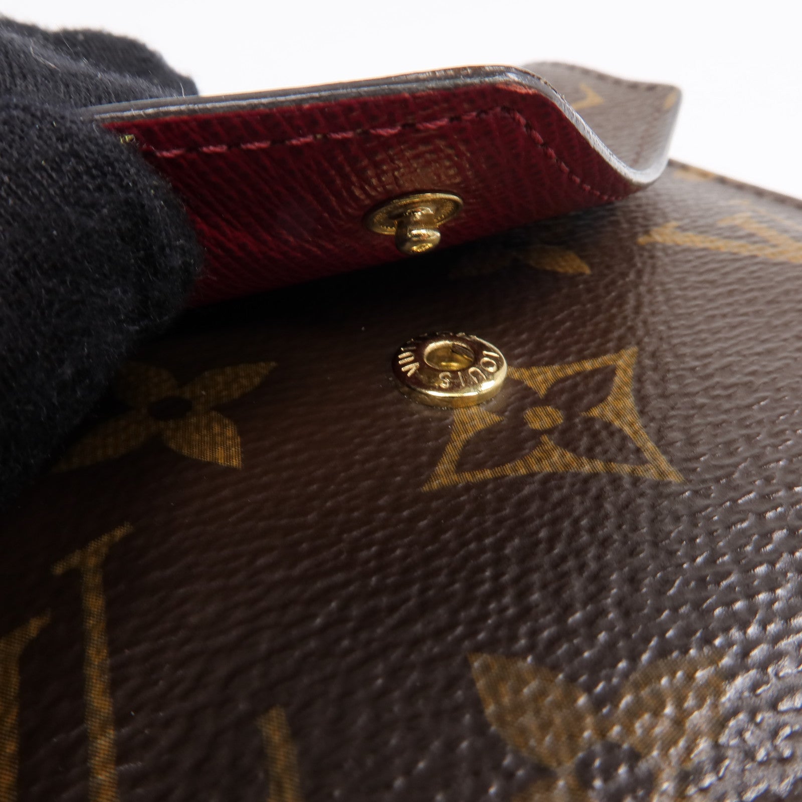 LOUIS VUITTON Monogram Mini Lin Mini Anne Sophie Pochette Pouch金扣錢包