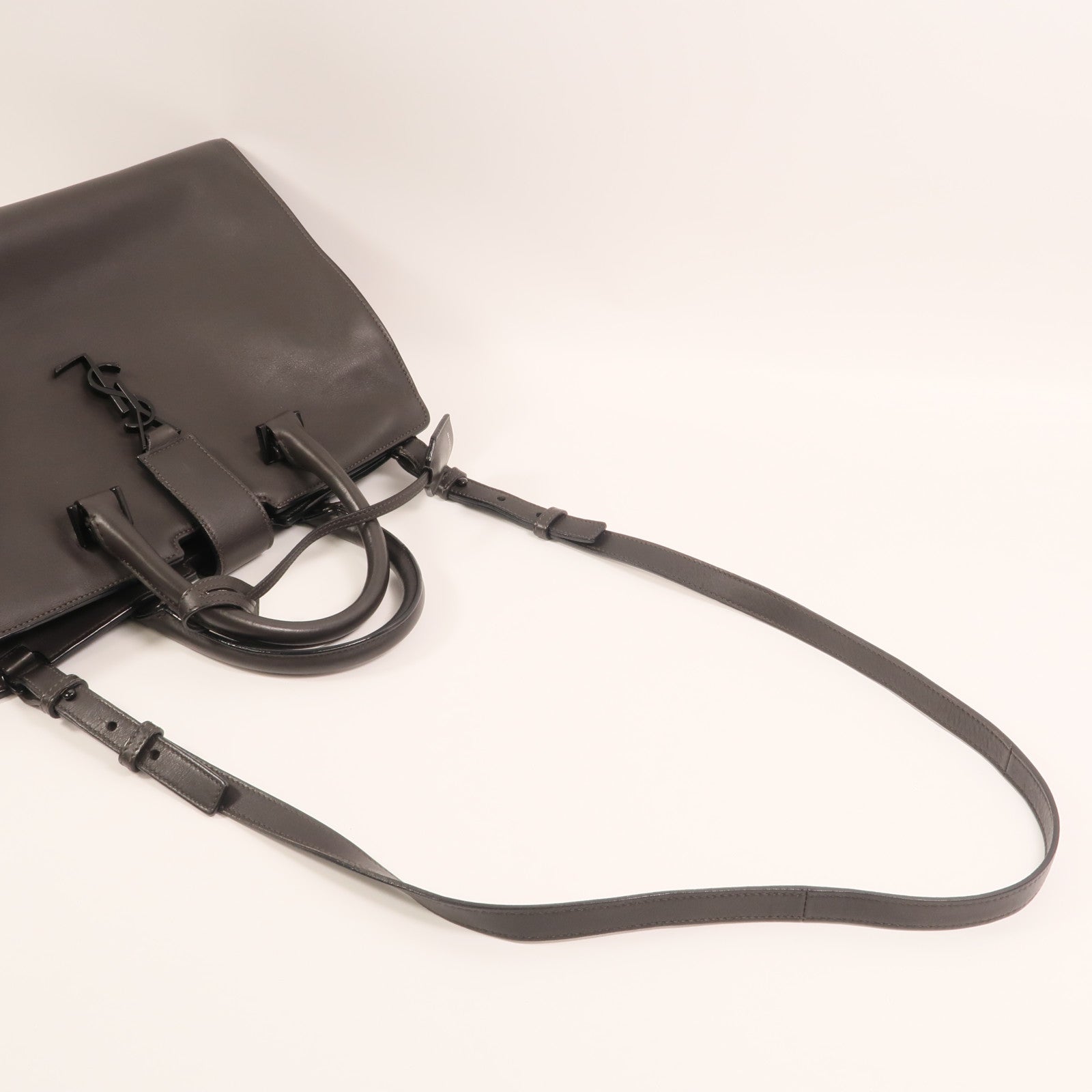 SAINT LAURENT 牛皮皮革Cabas Bag手挽肩背兩用袋