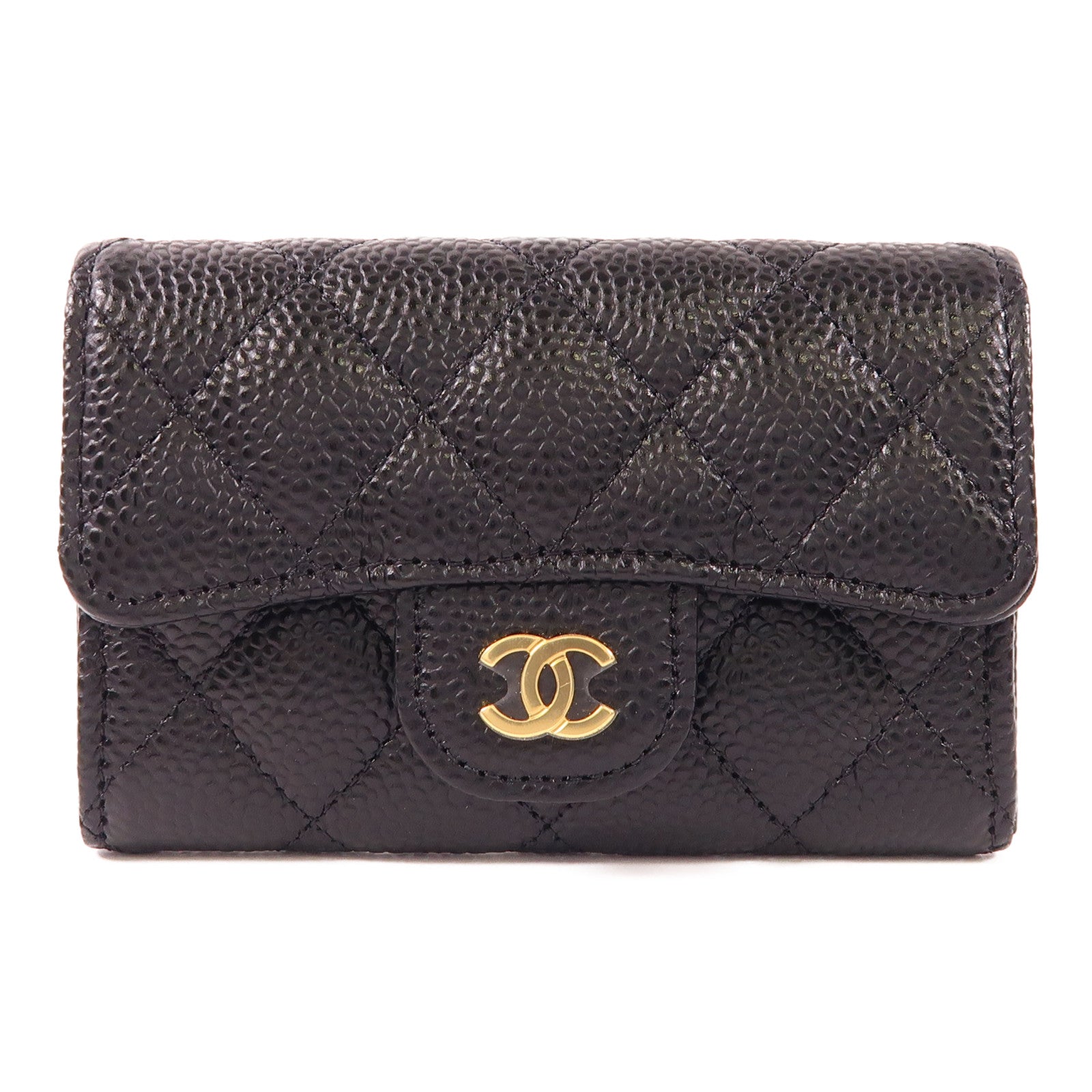 CHANEL 牛皮皮革Card Case金扣卡片套