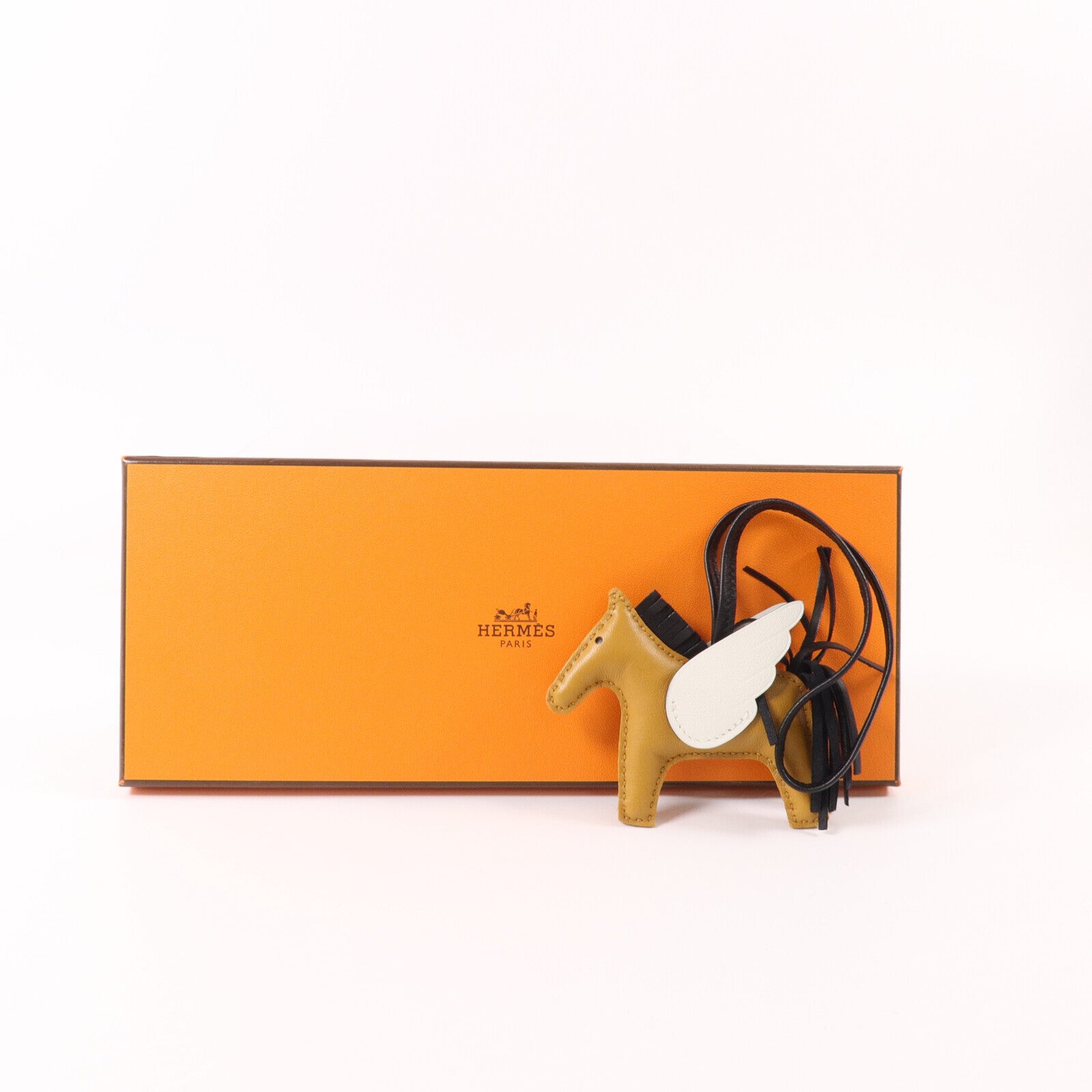 HERMES Milo皮革Rodeo Pegase PM Charm掛飾esame