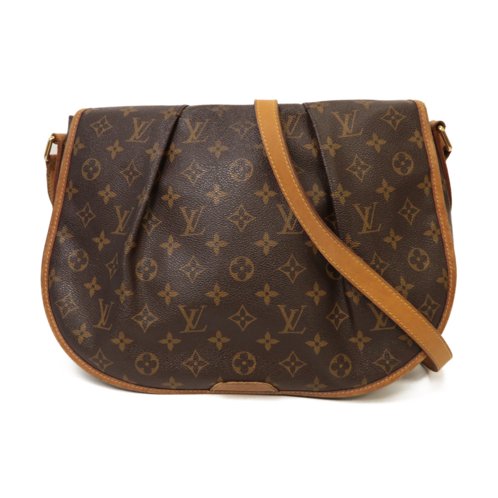 LOUIS VUITTON **【激減優惠】Monogram Menilmontant MM金扣肩背袋啡色