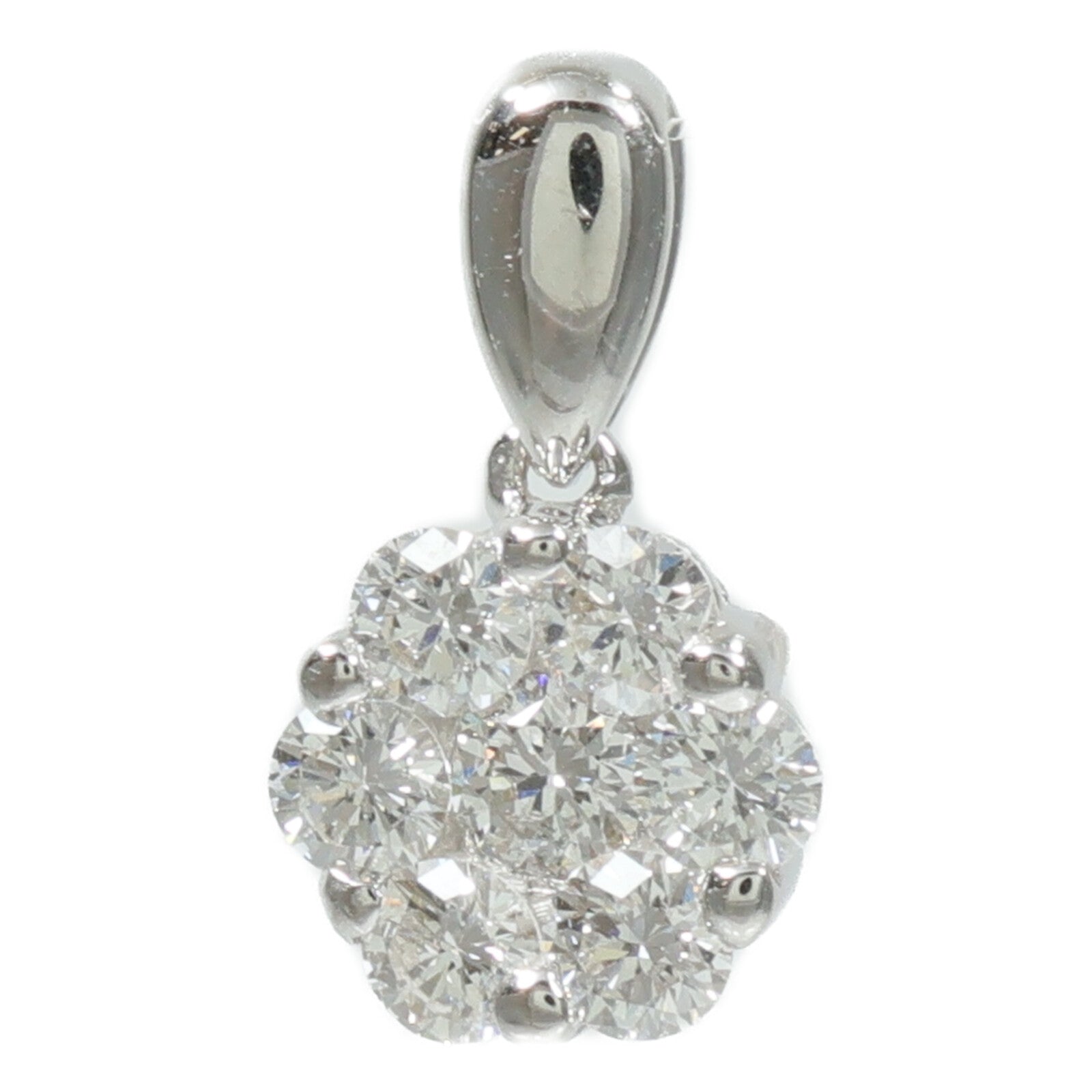 JEWELRY 18K白金Diamond Pendant鑽石吊墜