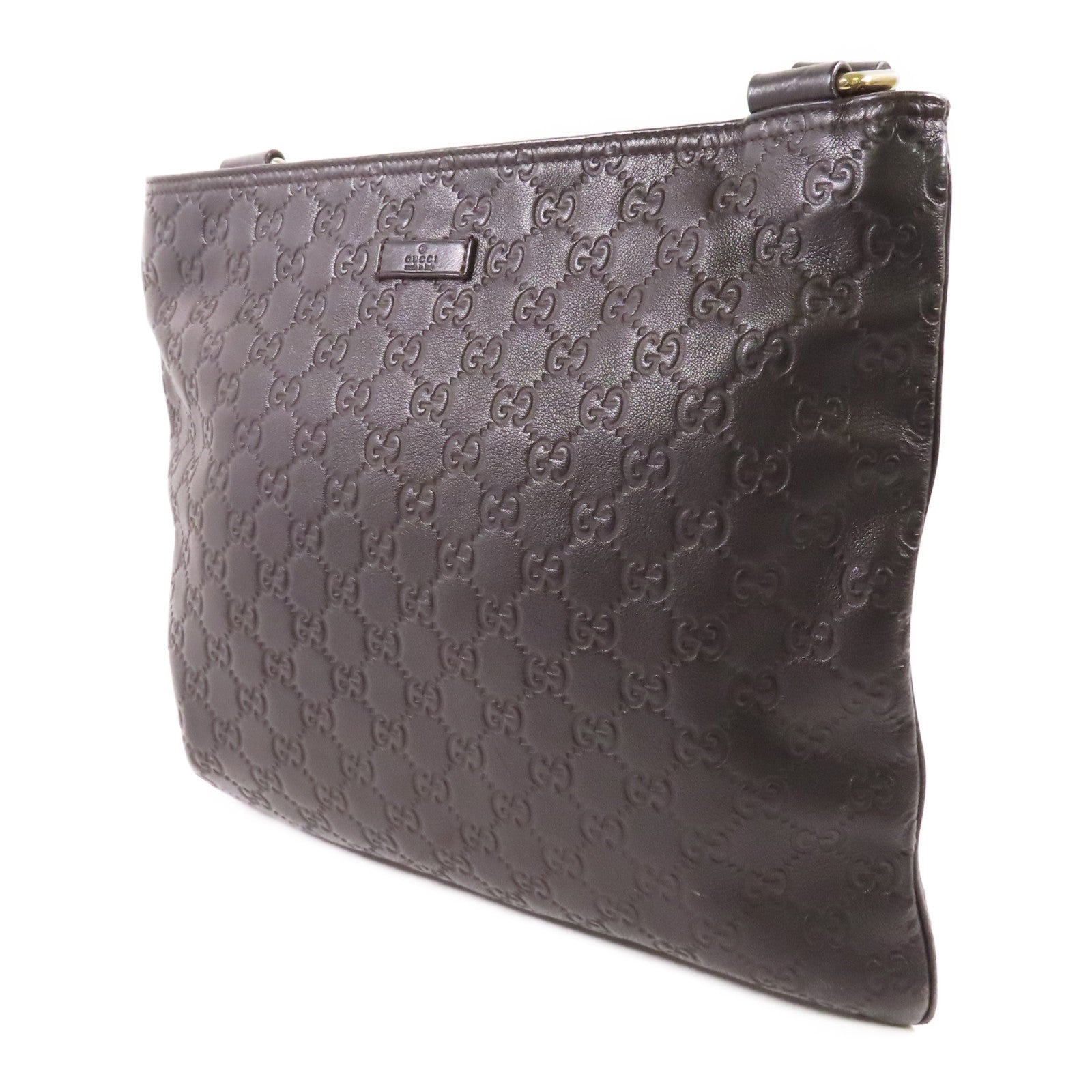 GUCCI 牛皮皮革Shoulder Bag銀扣肩背袋