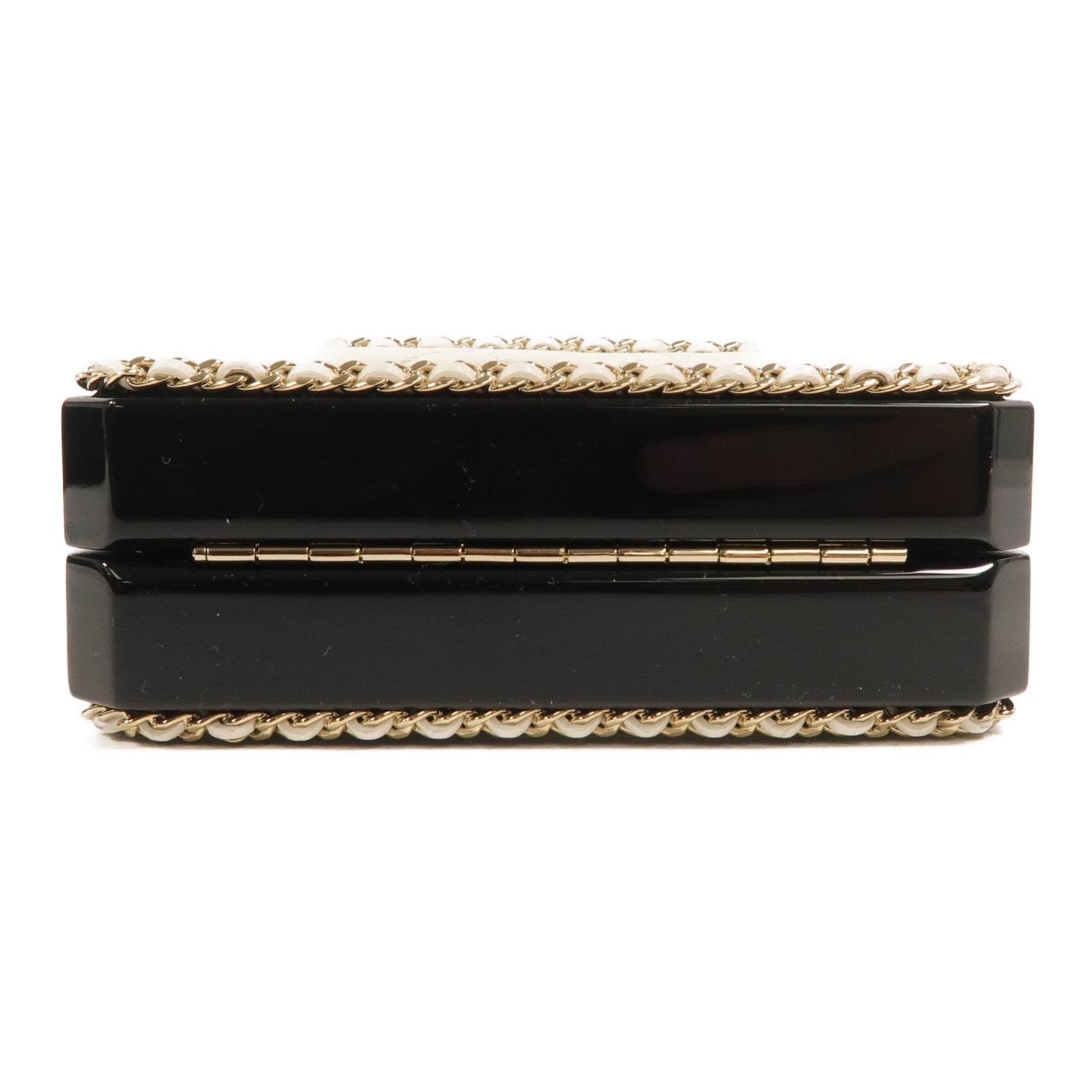 CHANEL 羊皮皮革PVC Chain Shoulder鏈帶肩背袋