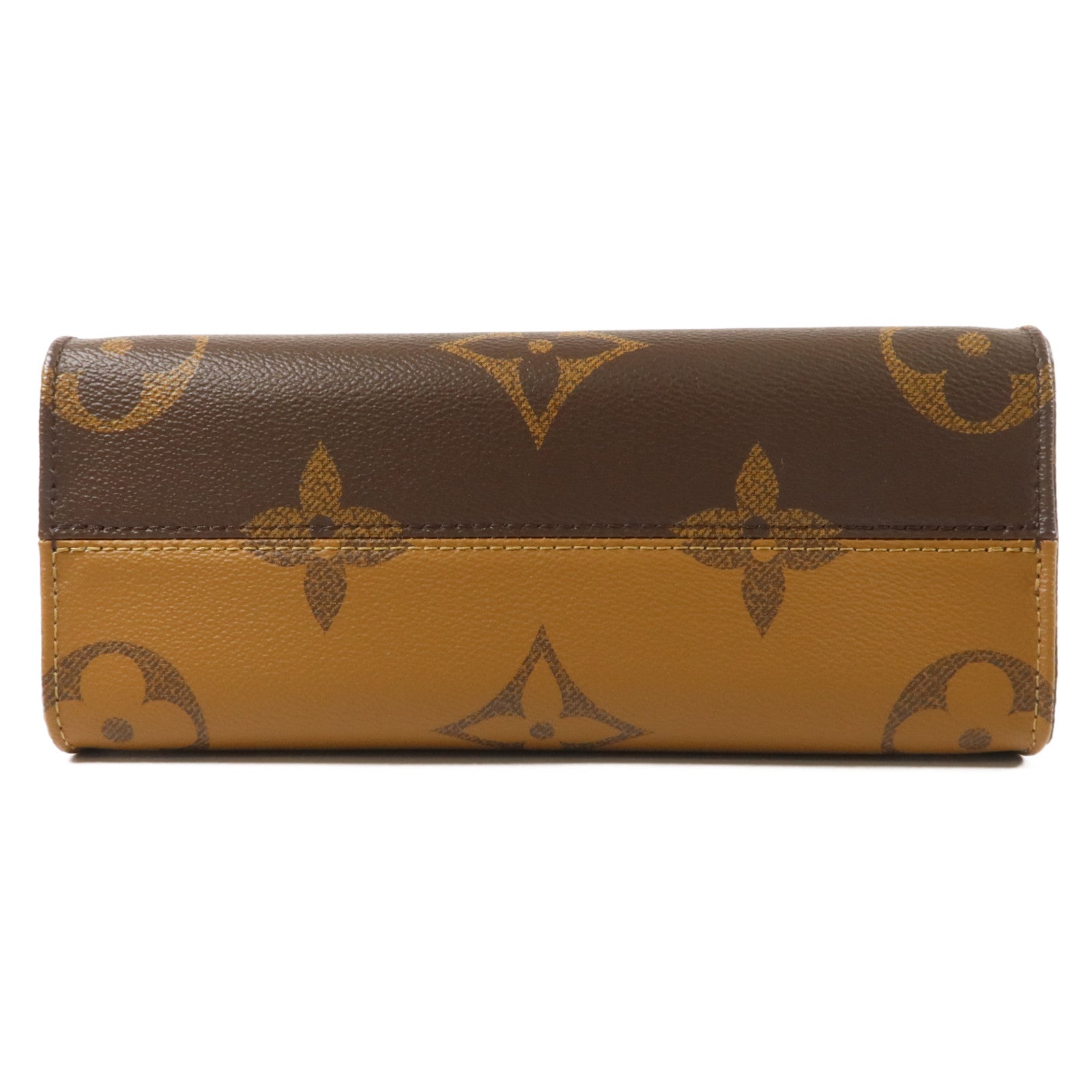 LOUIS VUITTON Monogram Giant OnTheGo PM金扣手挽肩背兩用袋棕色