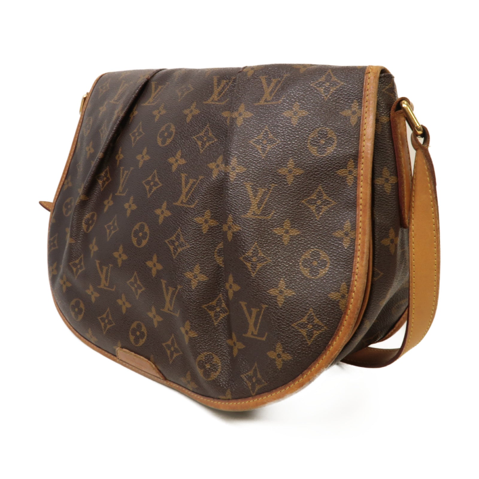 LOUIS VUITTON **【激減優惠】Monogram Menilmontant MM金扣肩背袋啡色