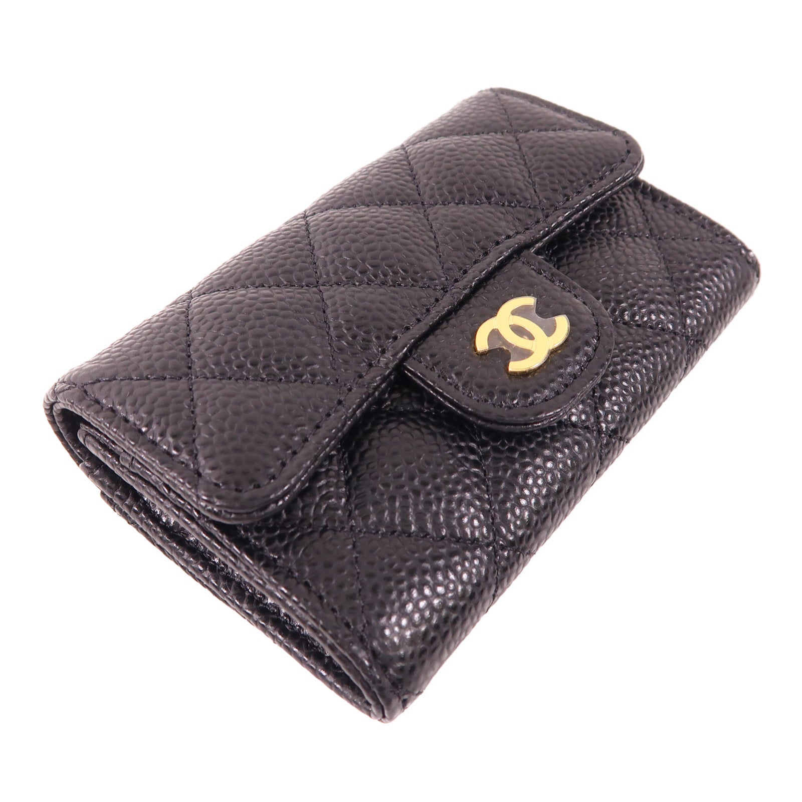 CHANEL 牛皮皮革Card Case金扣卡片套