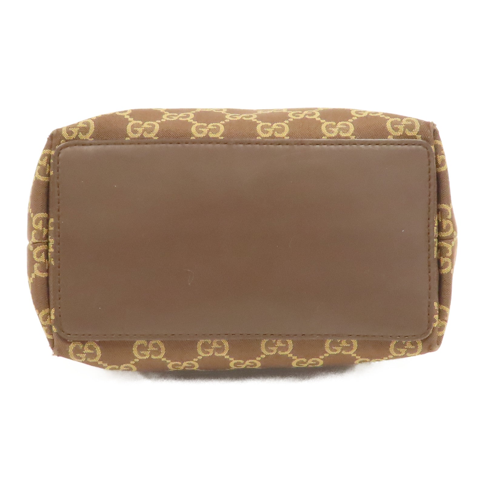 GUCCI 帆布Hand Bag金扣手挽袋啡色