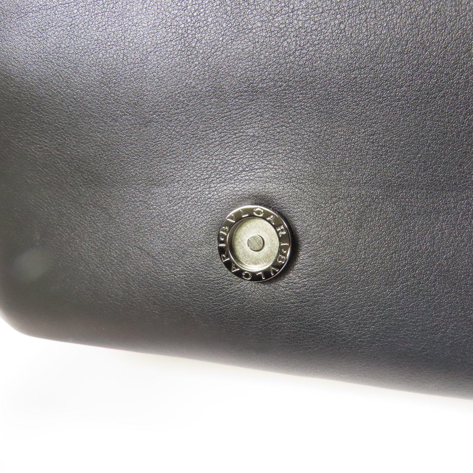 BVLGARI 【激減優惠】羊皮皮革Chain Shoulder銀扣鏈帶手挽肩背兩用袋