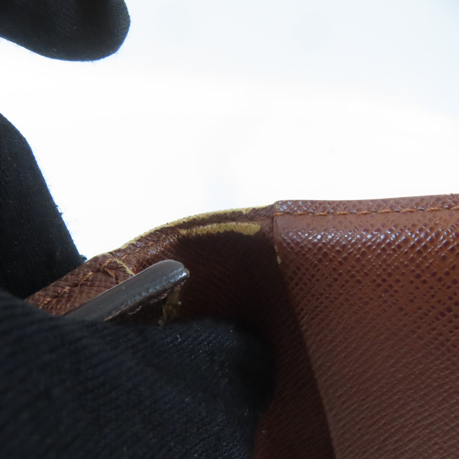 LOUIS VUITTON Monogram Amberop Cartes De Visit Card Case卡片套啡色