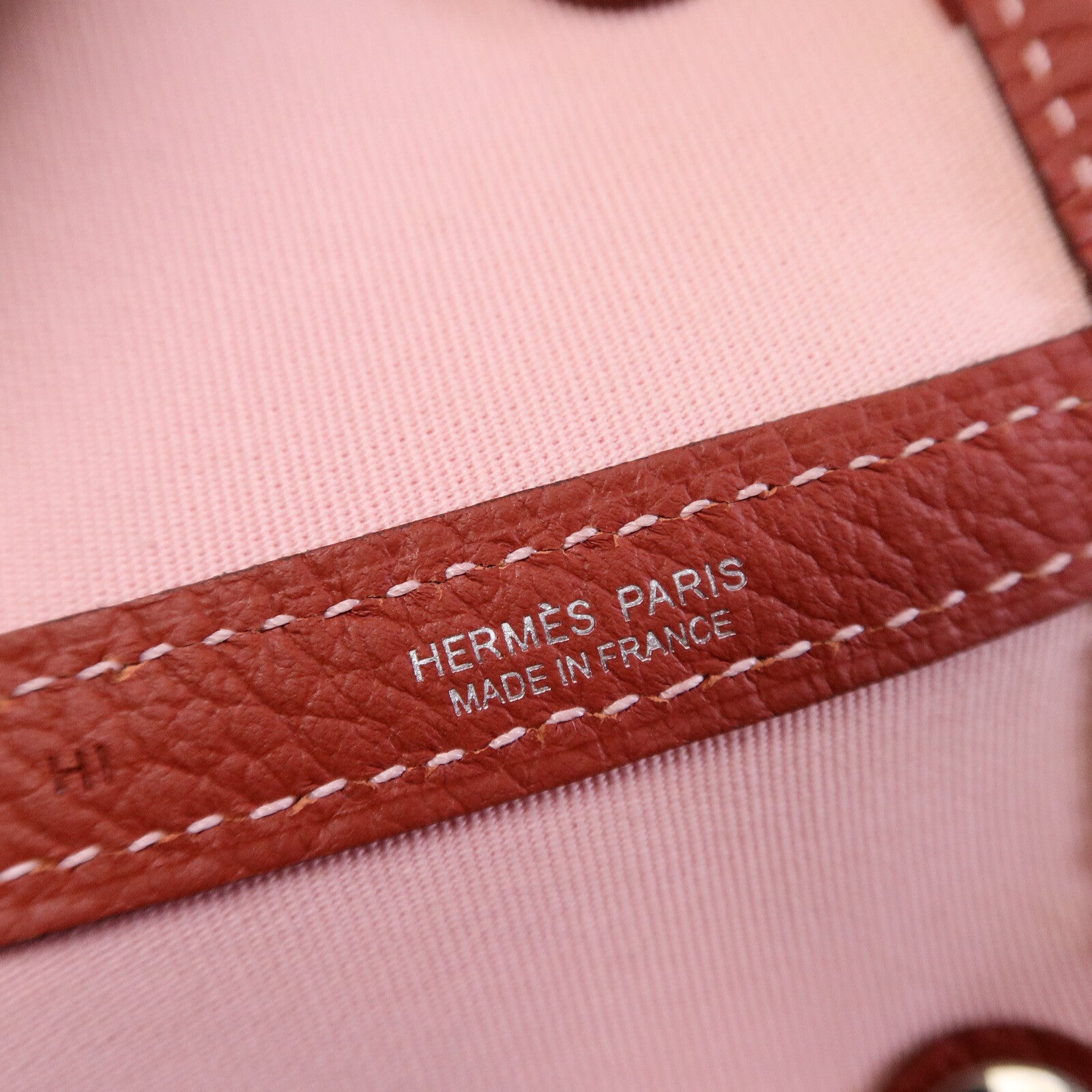 HERMES Canvas Garden Party PM手挽袋Rose Sakura/Rouge Du