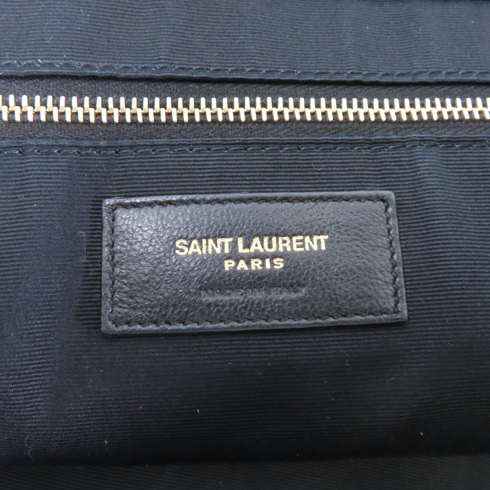 SAINT LAURENT 羊皮皮革Icare Maxi Shopping Bag金扣手挽袋黑色