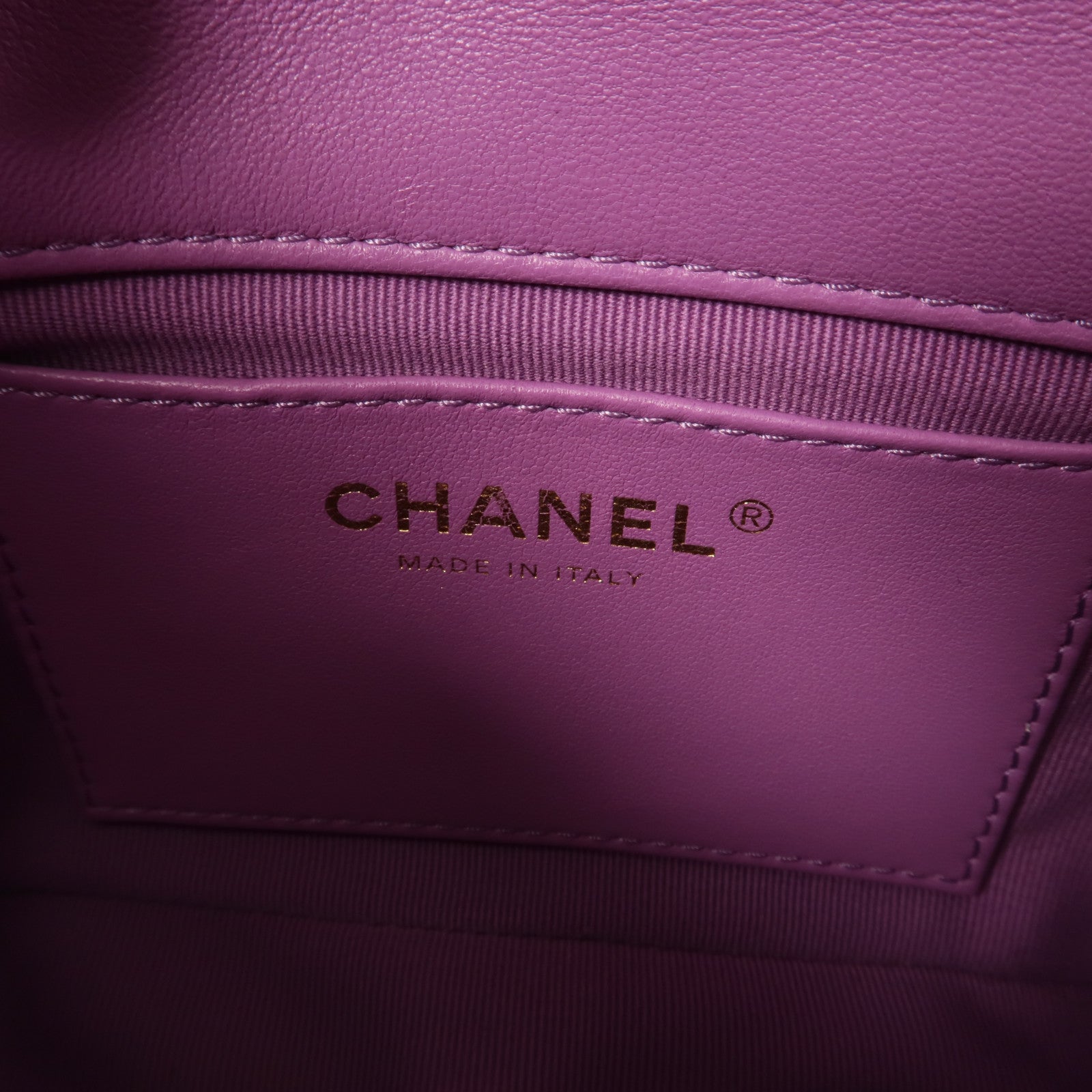 CHANEL 羊皮皮革Mini Flap Bag金扣鏈帶肩背袋