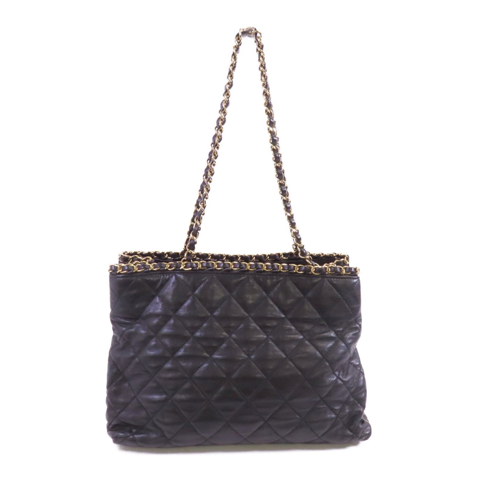 CHANEL 牛皮皮革Chain Around Tote金扣鏈帶肩背袋