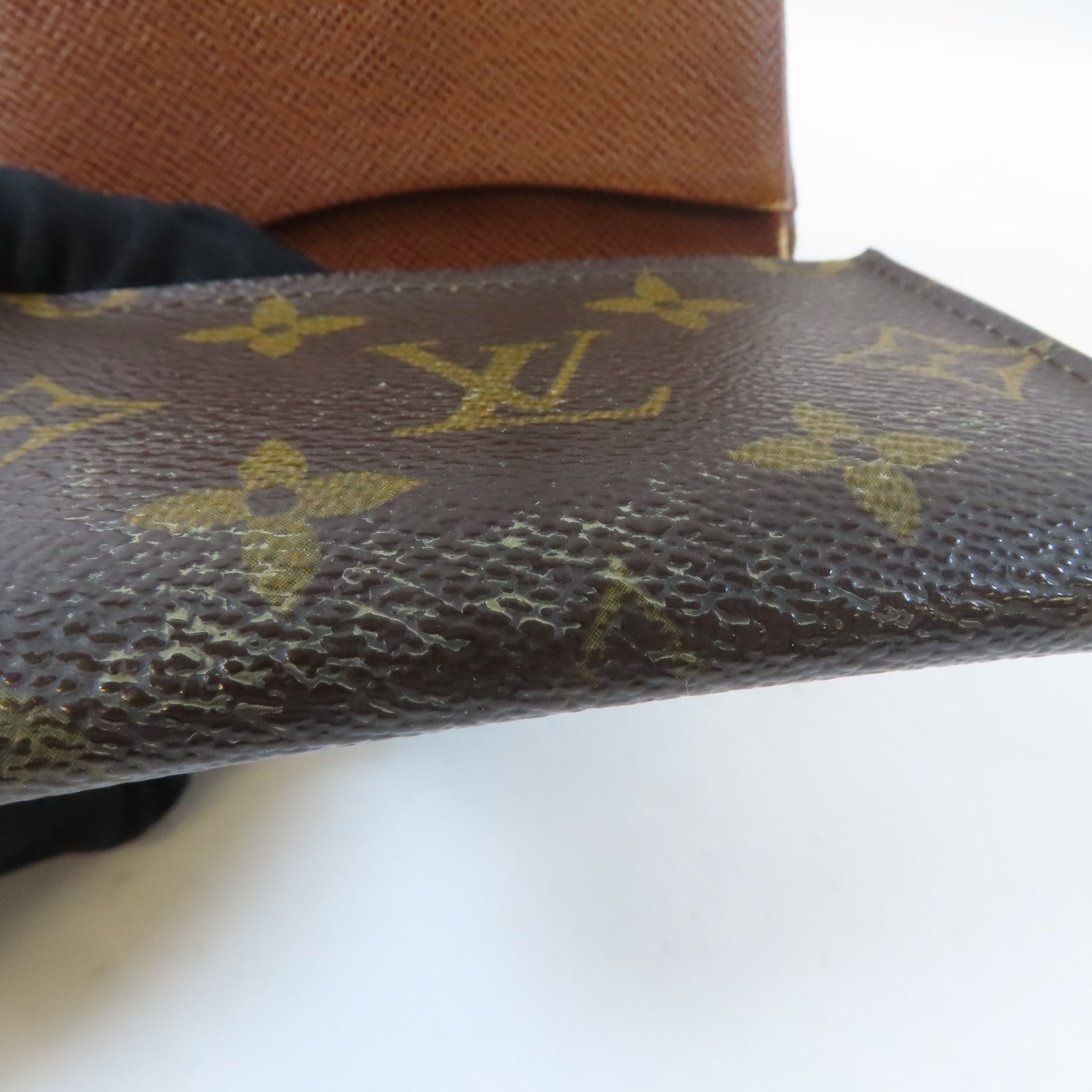 LOUIS VUITTON Monogram Amberop Cartes De Visit Card Case卡片套啡色