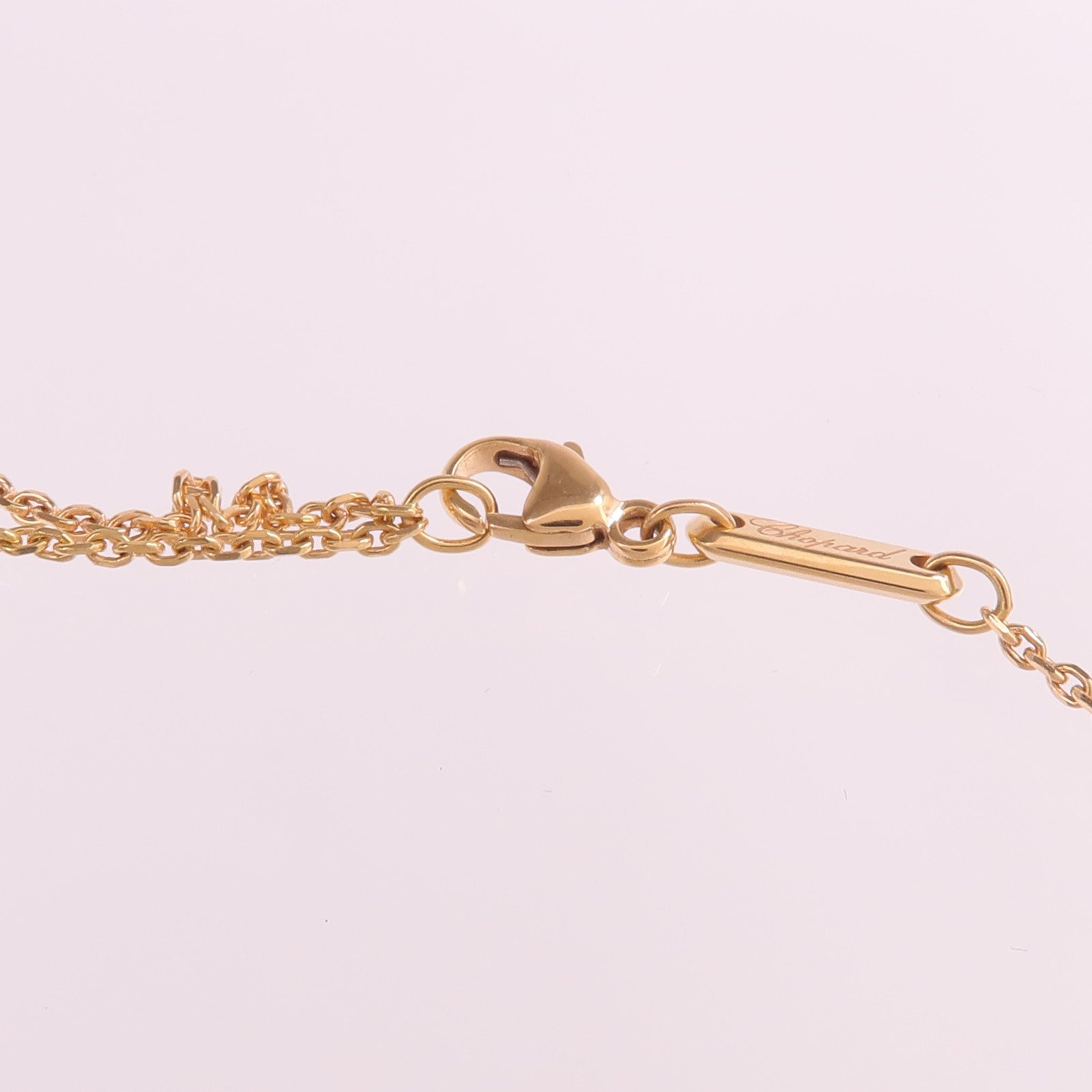 Chopard 18K玫瑰金Happy Diamonds Necklace鑽石項鍊