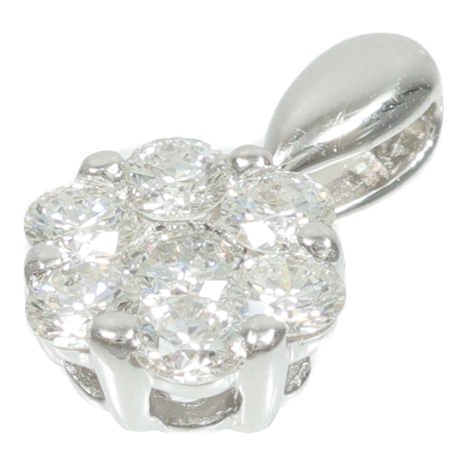 JEWELRY 18K白金Diamond Pendant鑽石吊墜