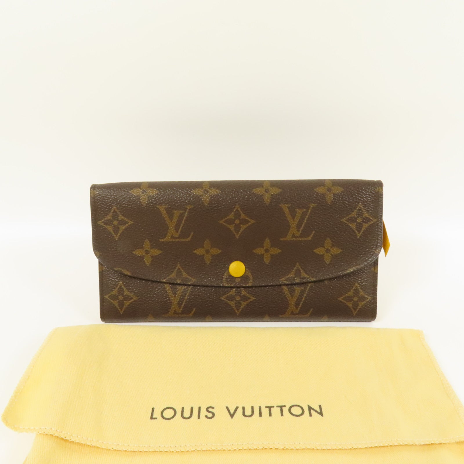 LOUIS VUITTON Monogram Emilie金扣長錢包