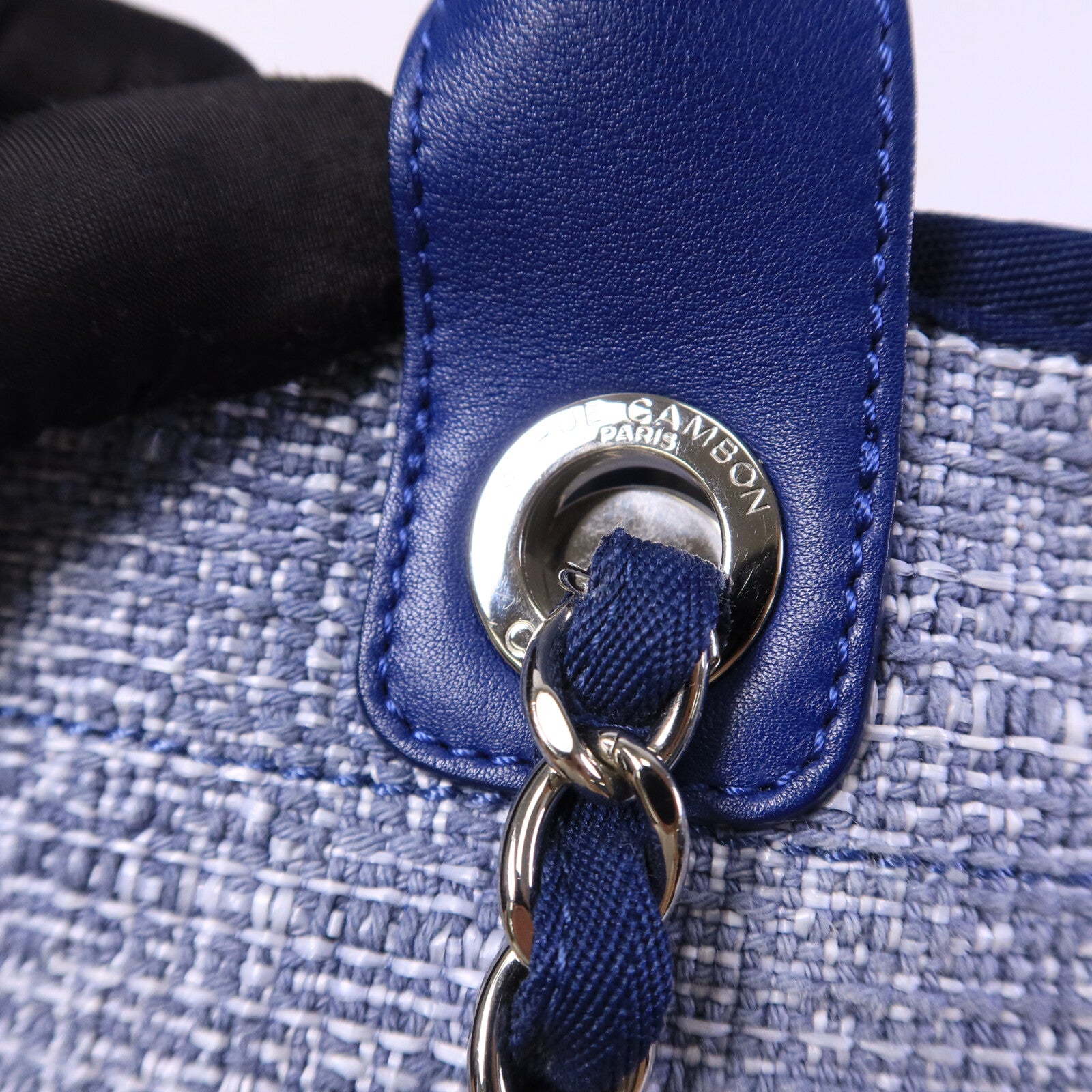 CHANEL 帆布Deauville Tote Bag手挽肩背兩用袋