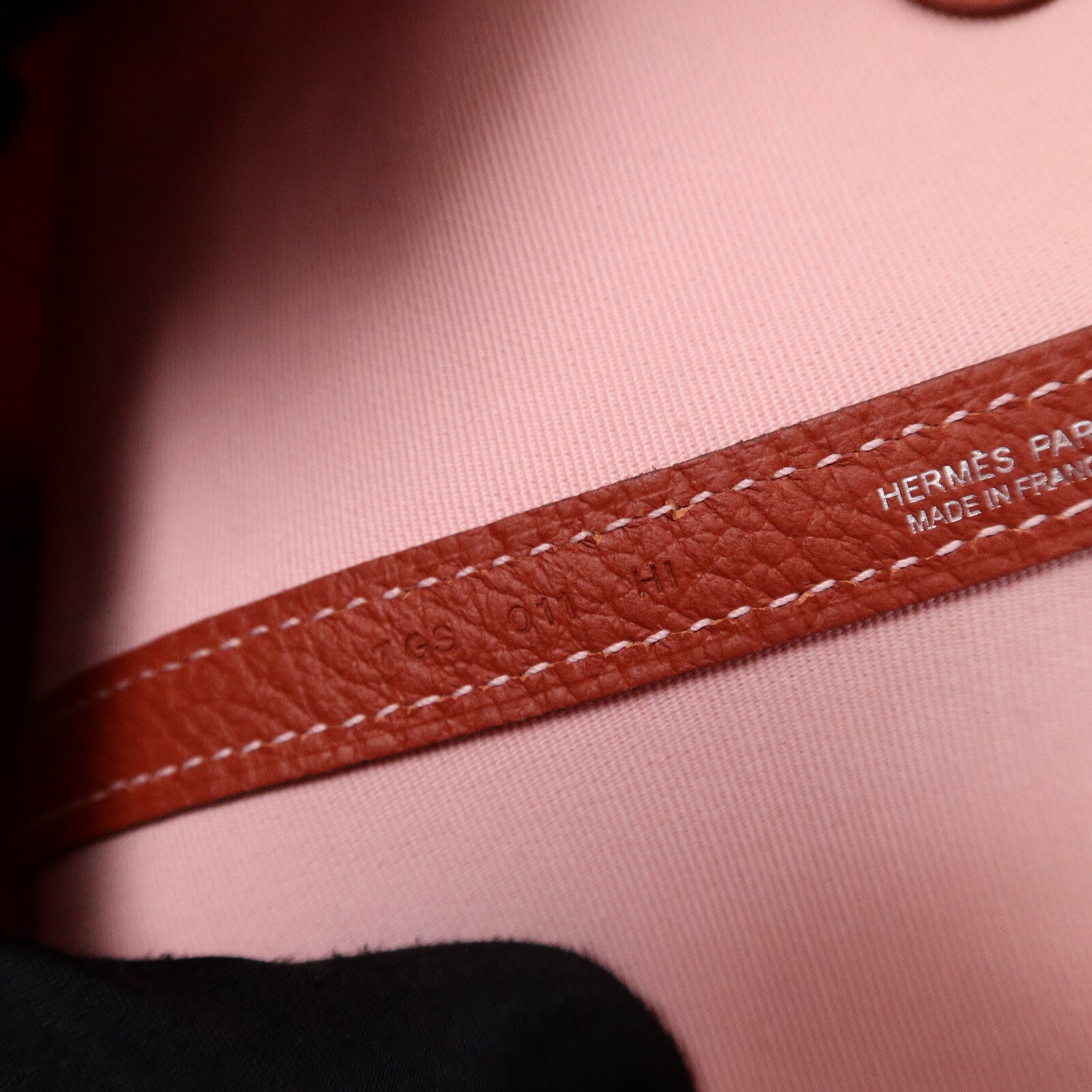 HERMES Canvas Garden Party PM手挽袋Rose Sakura/Rouge Du