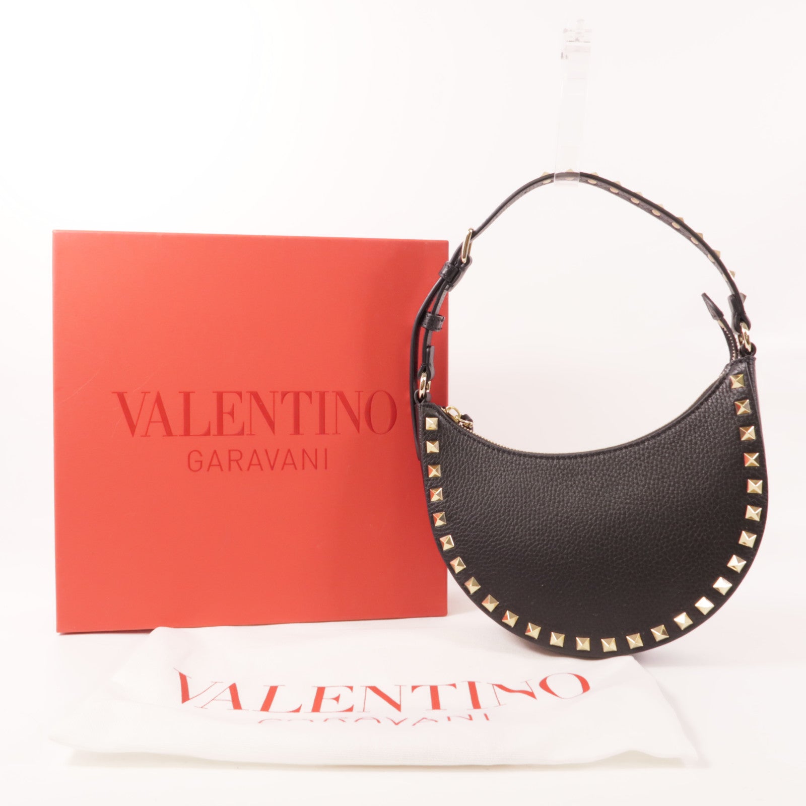 Valentino 牛皮皮革Rockstud Mini肩背袋