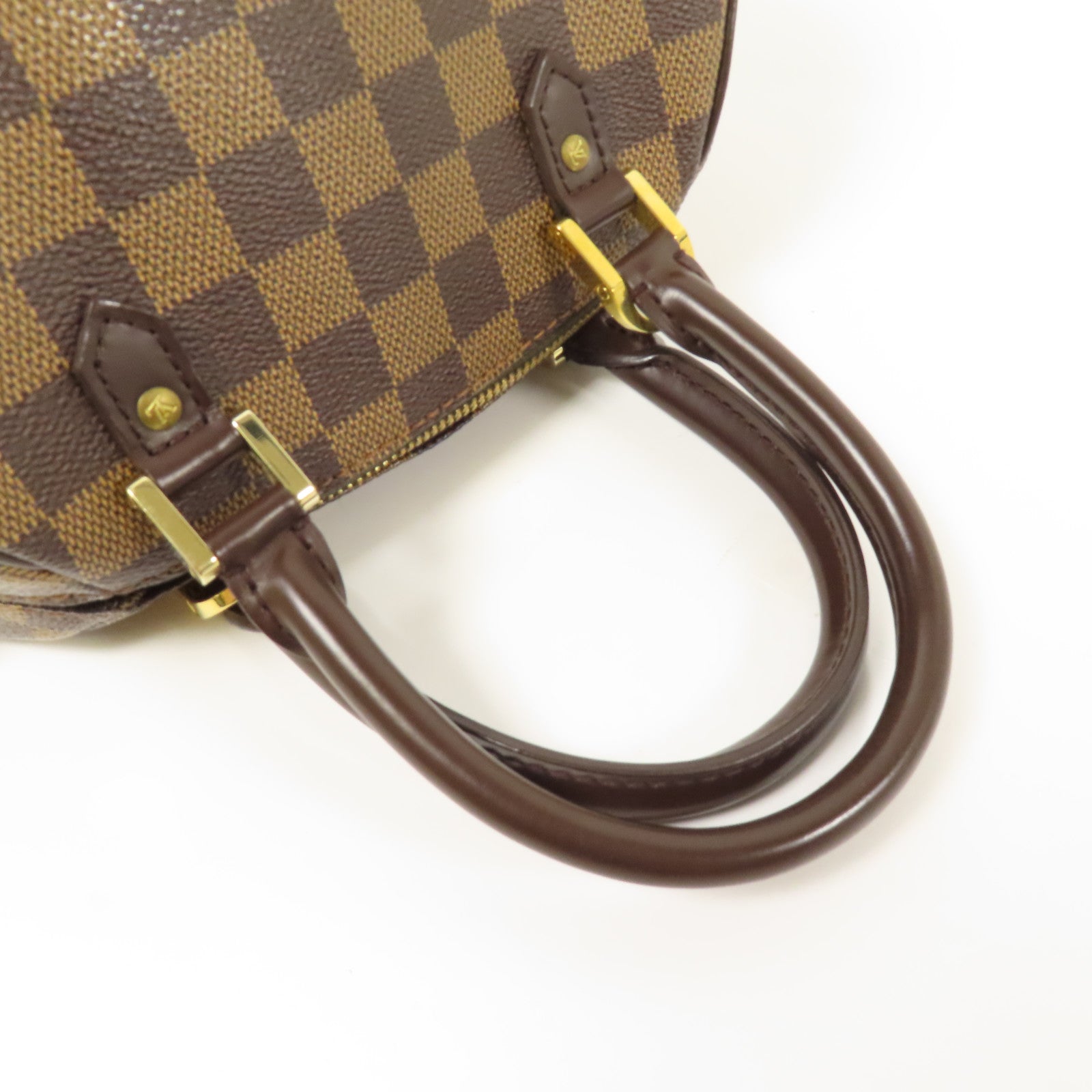 LOUIS VUITTON Damier Rivera Mini金扣手挽袋