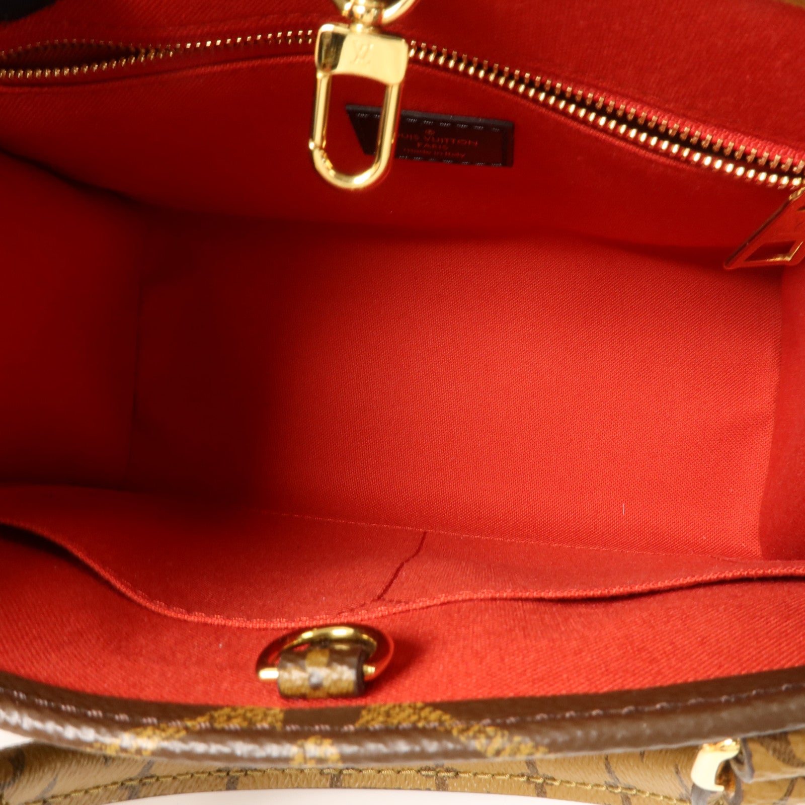 LOUIS VUITTON Monogram Giant OnTheGo PM金扣手挽肩背兩用袋棕色