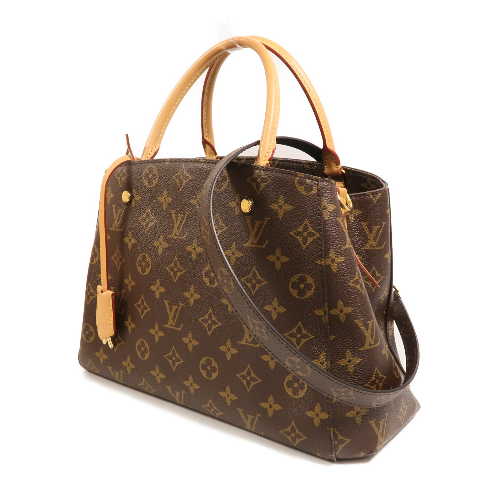 LOUIS VUITTON Monogram Montaigne MM手挽肩背兩用袋