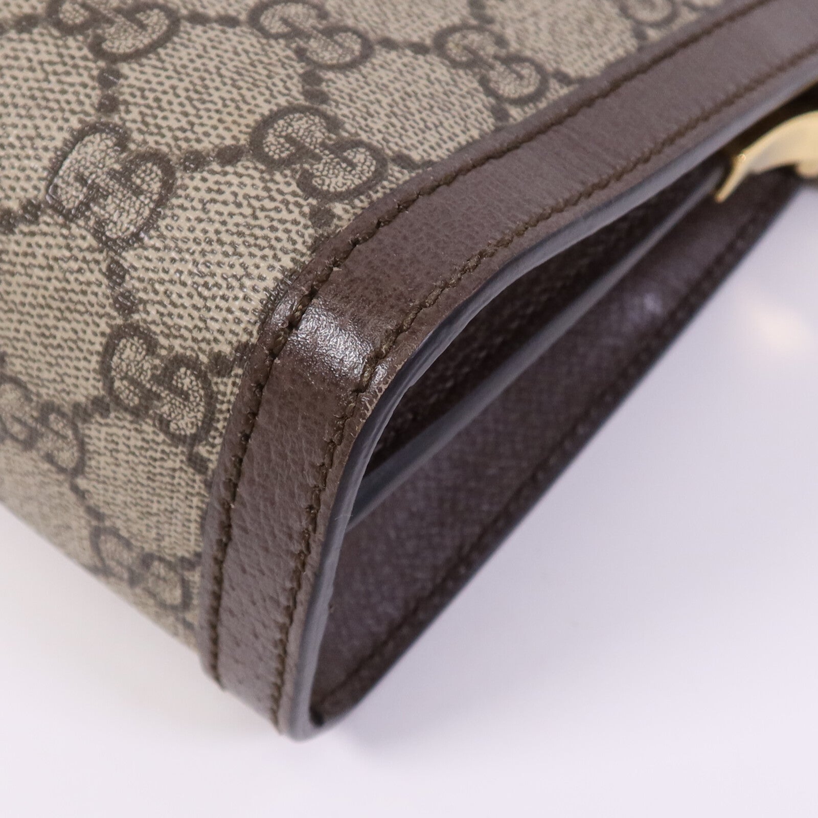 GUCCI 塗層帆布Ophldia GG金扣鏈帶肩背袋