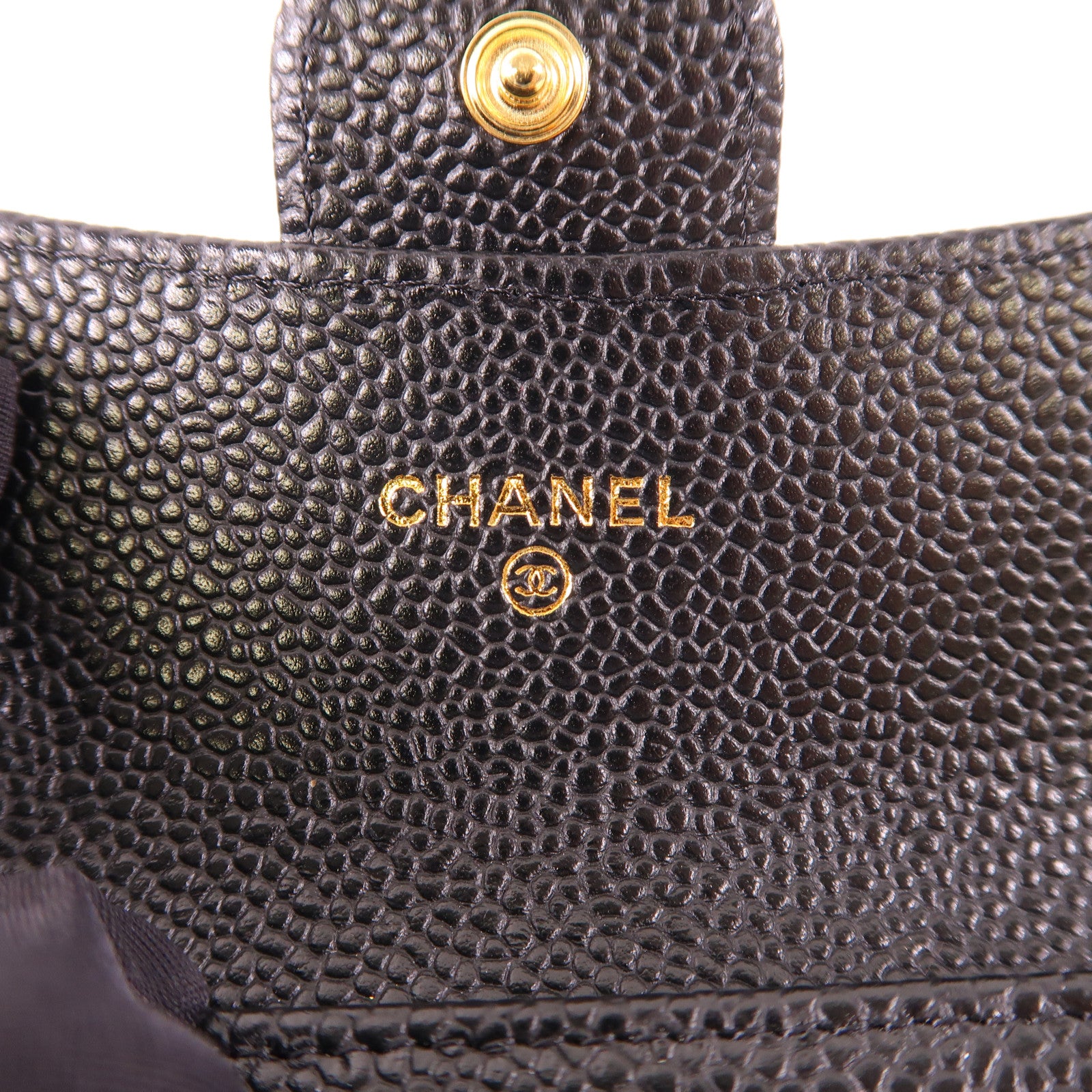 CHANEL 牛皮皮革Card Case金扣卡片套